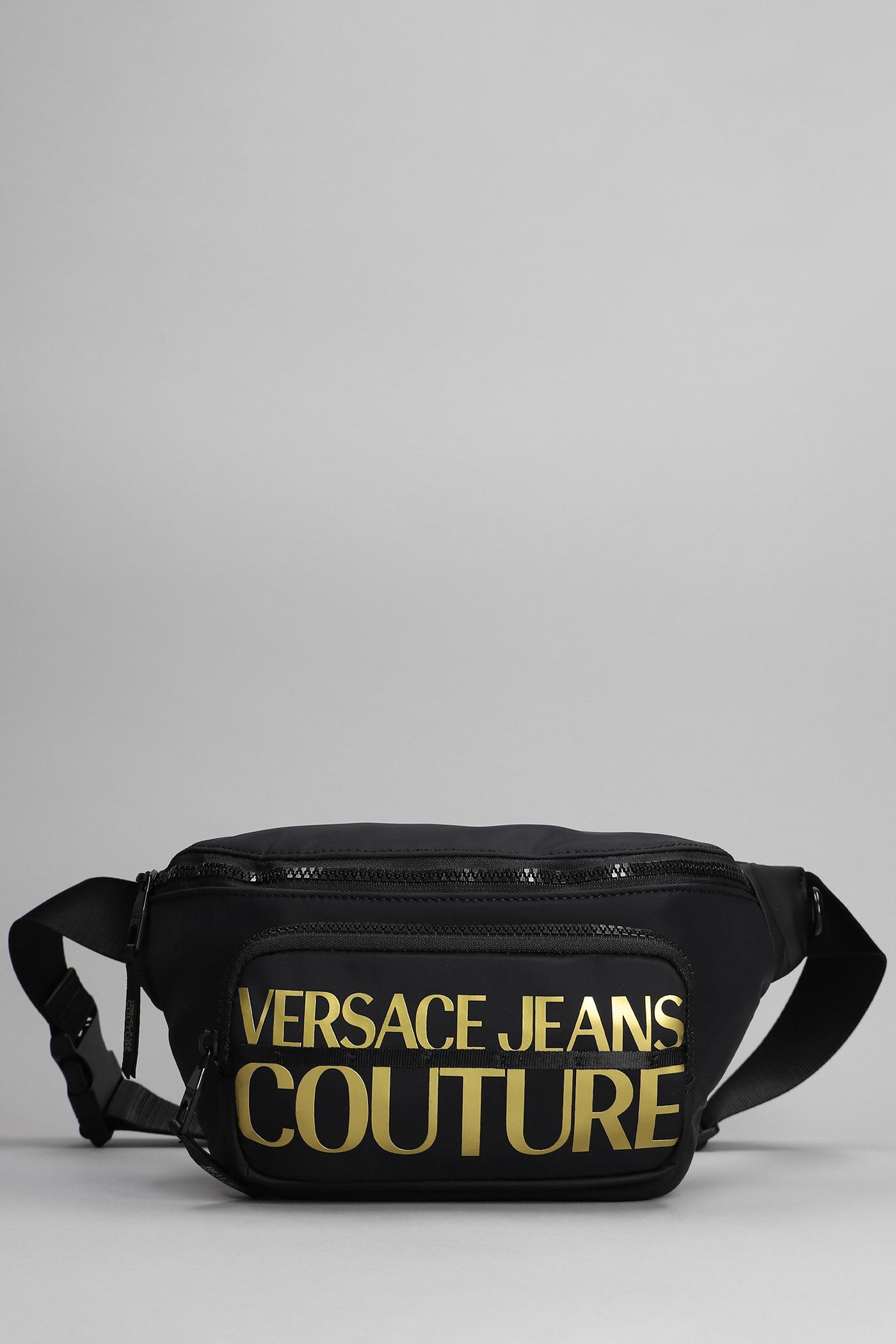 Versace Jeans Couture Waist Bag In Black Nylon in Gray for Men | Lyst