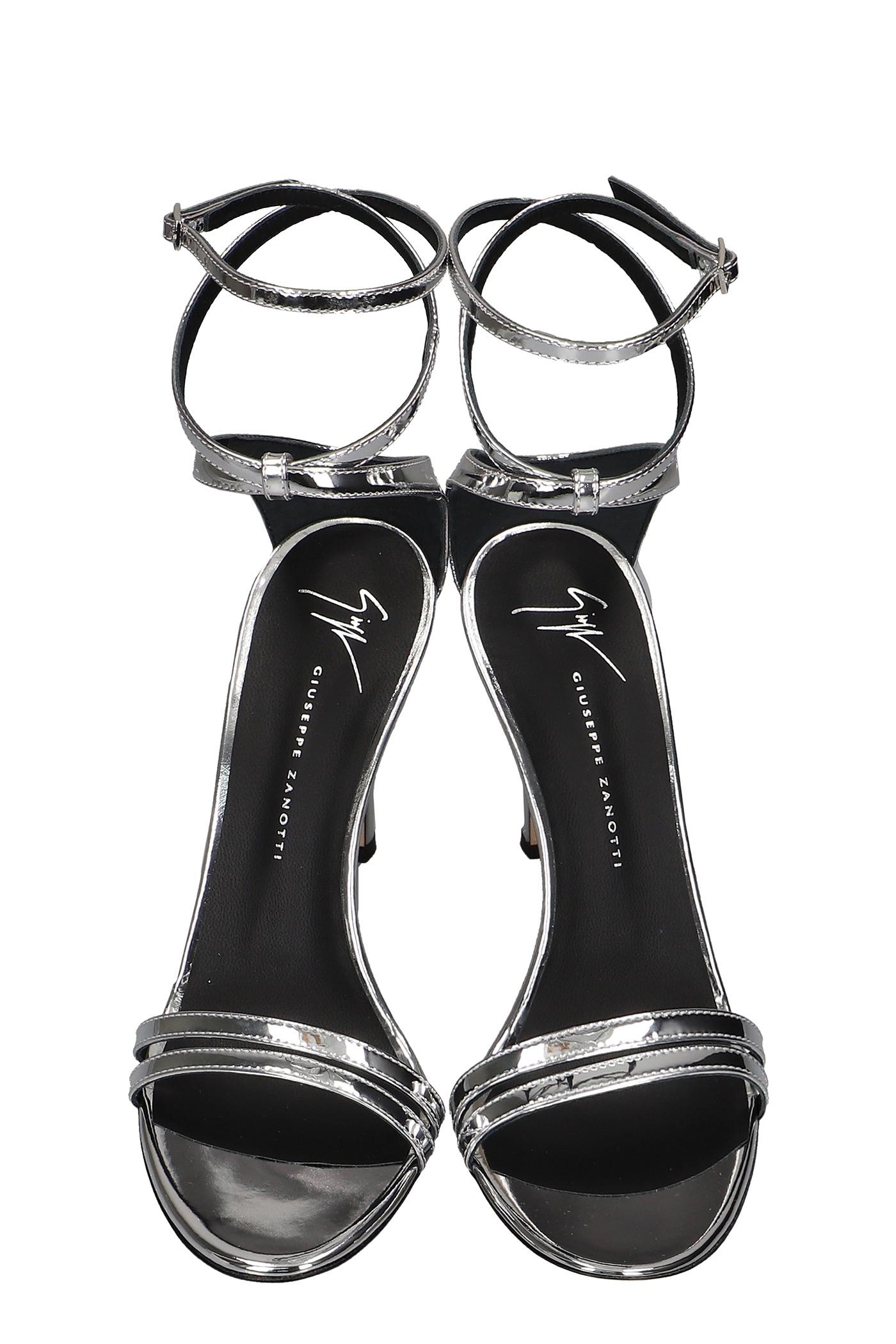 Giuseppe Zanotti Catia Sandals In Leather in Metallic | Lyst