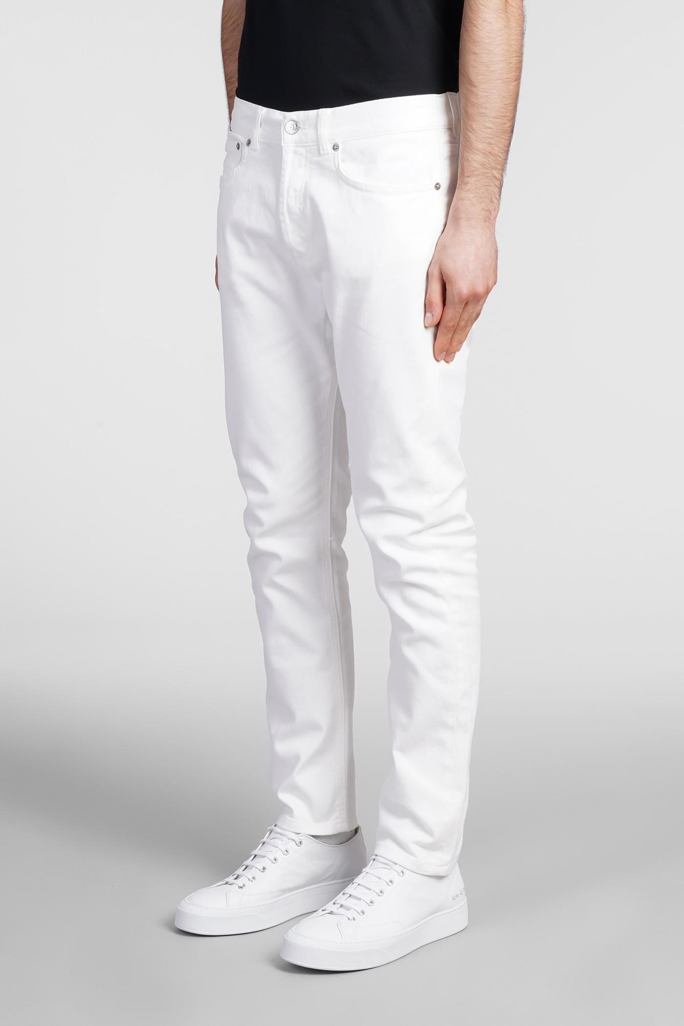 Grifoni Jeans In White Cotton for Men | Lyst