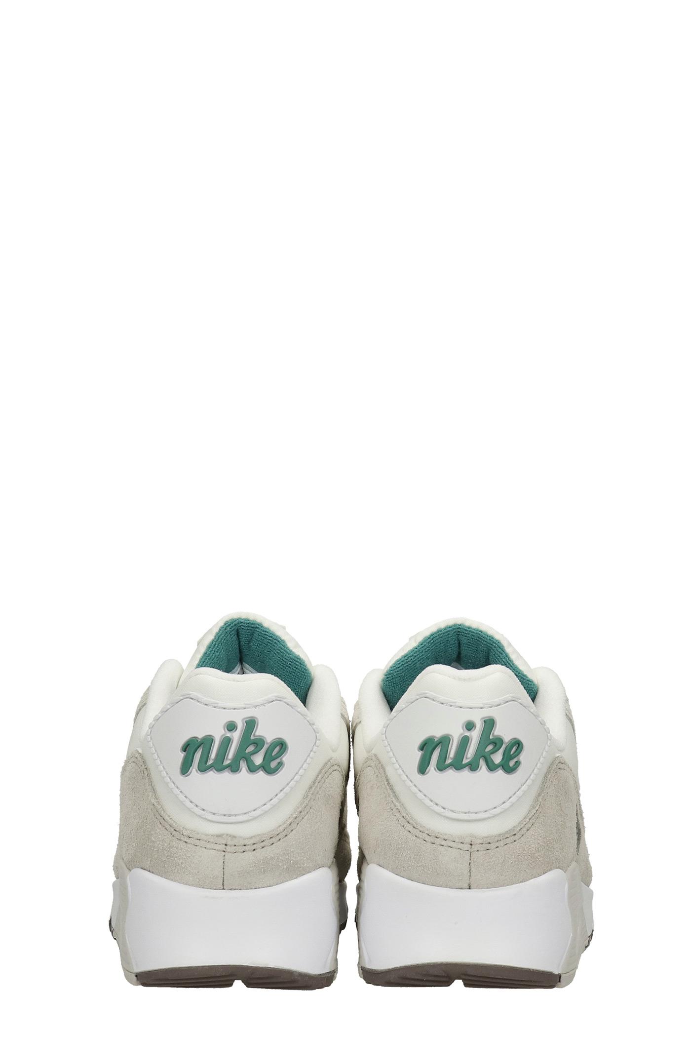 Nike Air Max 90 Se Sneakers In White Suede And Leather for Men | Lyst