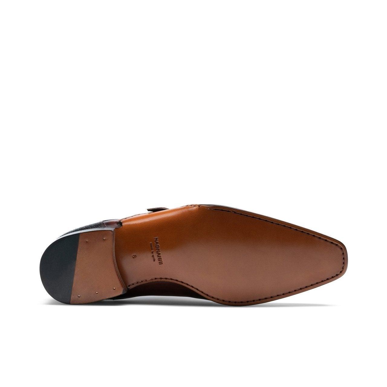 Calf-skin Leather Monk-straps Loafers 
