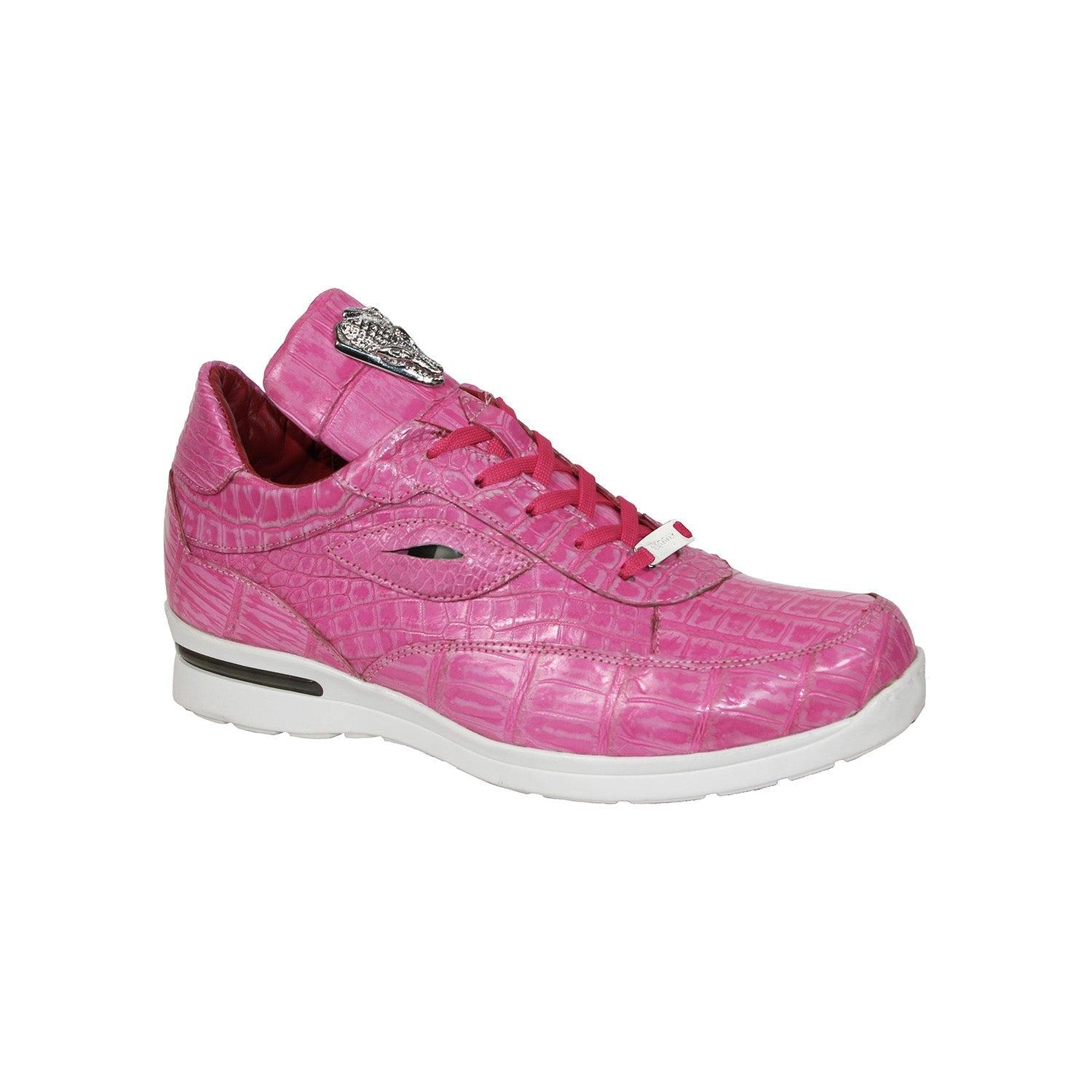 Fennix Xander Shoes Pink Crocodile Exotic Sneakers (fx1110) in Purple for  Men | Lyst