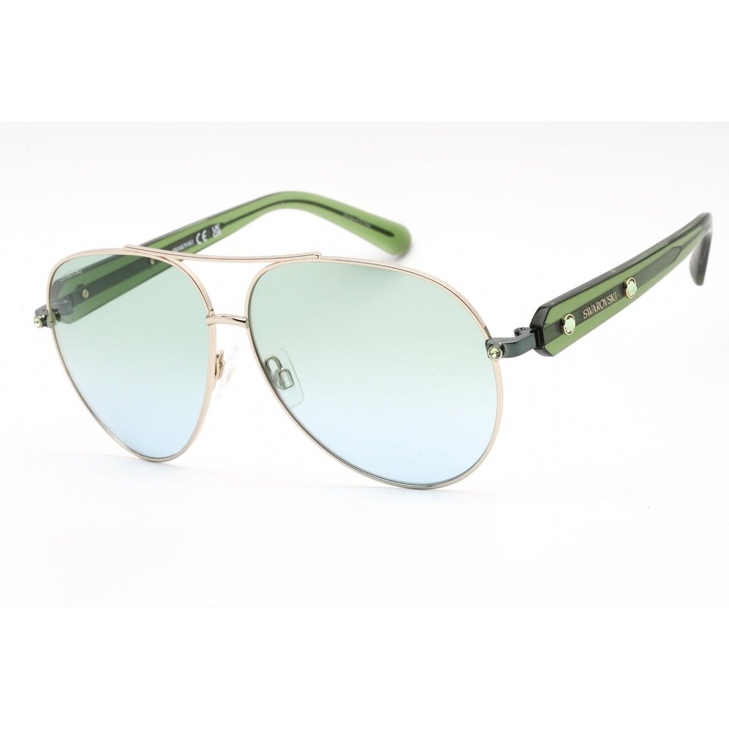 Swarovski Sk0392 Sunglasses Gold / Gradient Green in Blue | Lyst