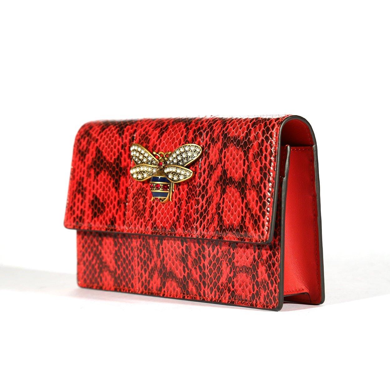 Hard To Find Brand New w/Box Louis Vuitton Red Exotic Snakeskin