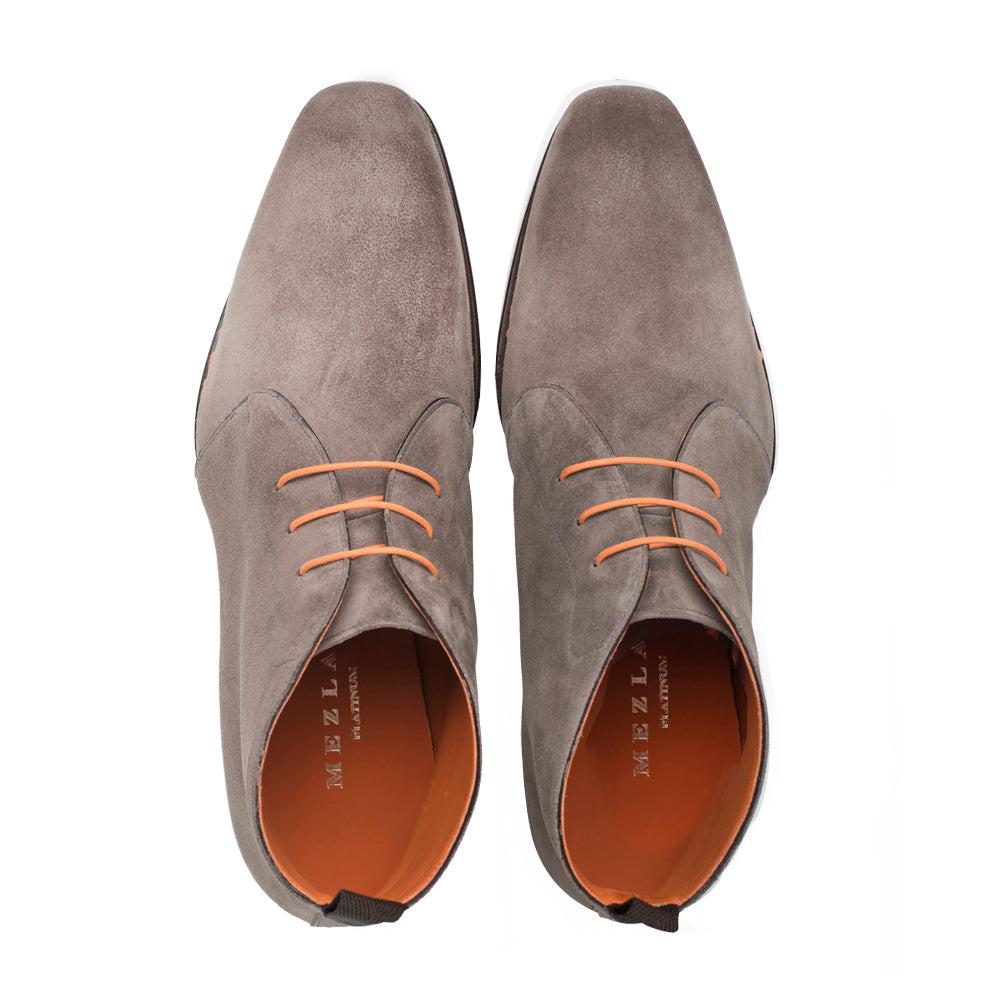 gelijkheid vasteland ritme Mezlan S20420 Shoes Taupe Suede Leather Contrast Welt Chukka Boots (mz3514)  in Brown for Men | Lyst