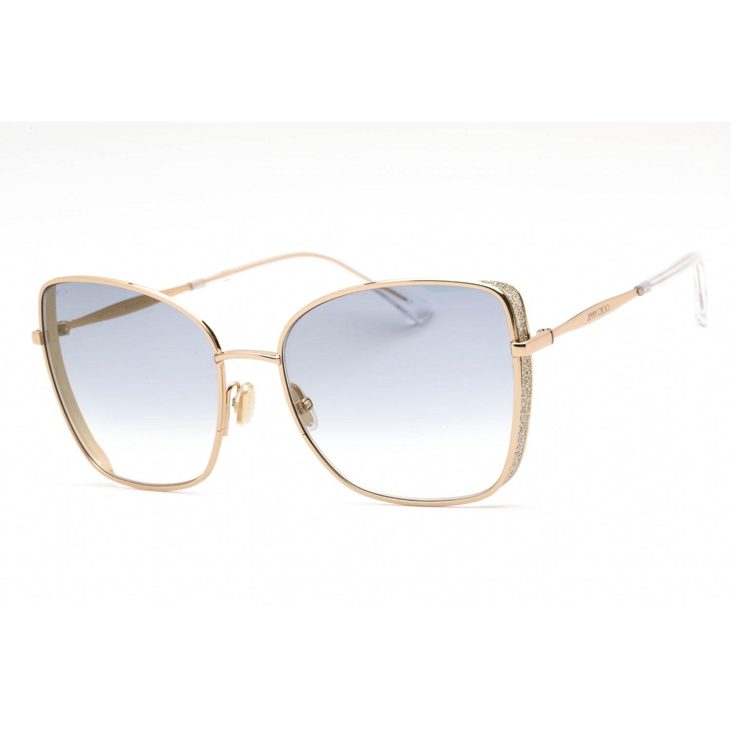 Jimmy Choo Alexis/s Sunglasses Rose Gold / Blue Gradient in Metallic