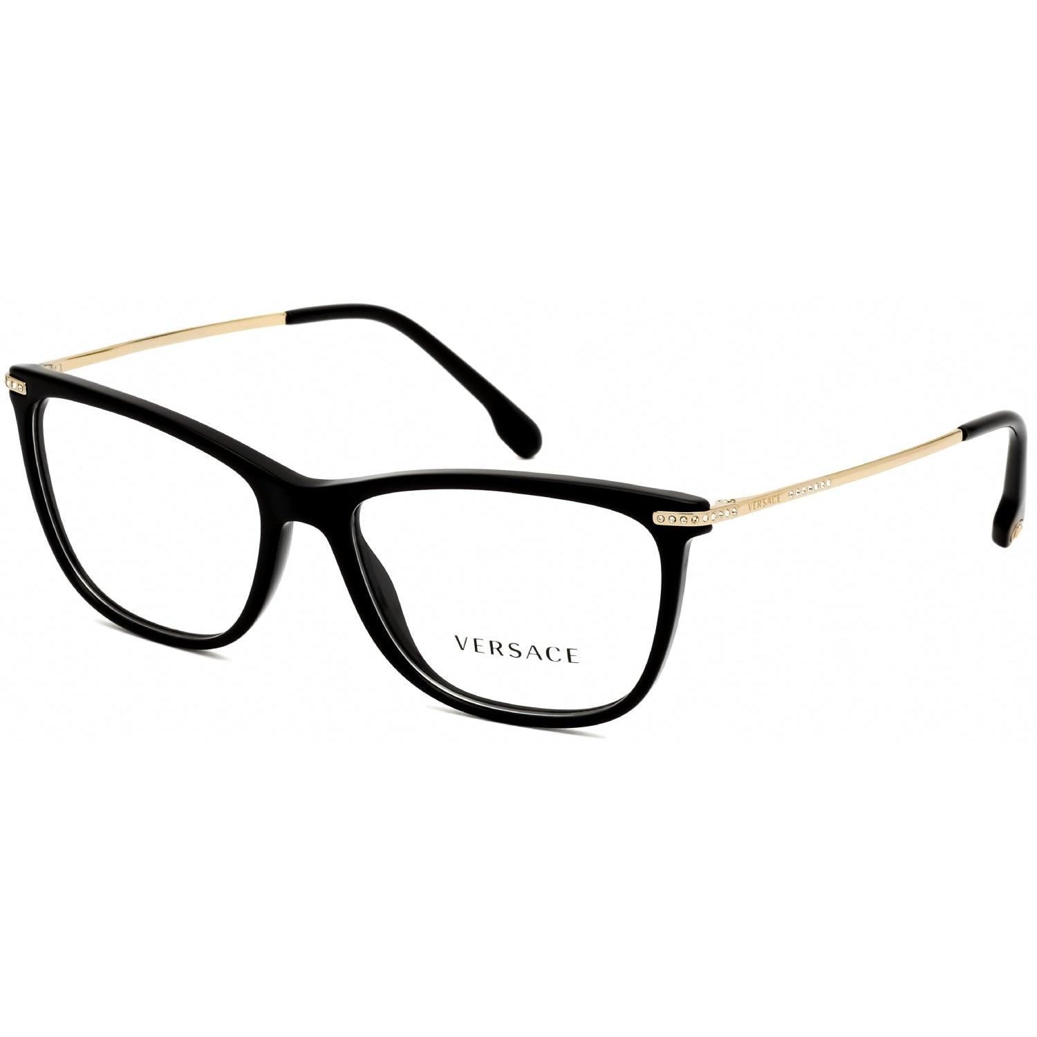 Versace Ve3274b Eyeglasses Black/clear Demo Lens | Lyst UK