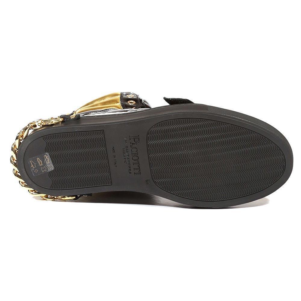 Cesare Paciotti Luxury Italian Italian Designer Shoes Patent Specc Oro  Sneakers (cpm5029) in Black for Men | Lyst