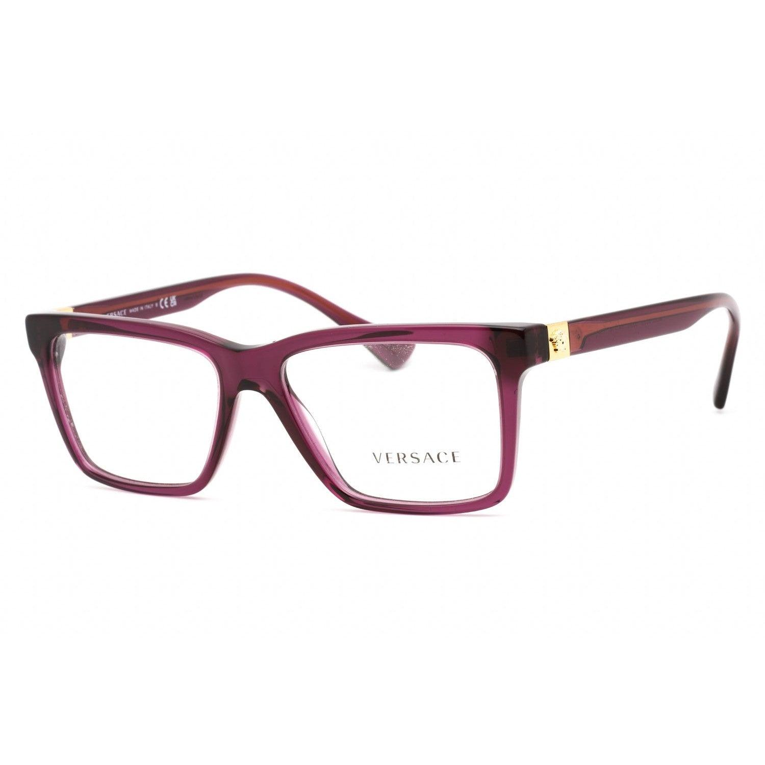 Versace 0ve3328 Eyeglasses Transparent Plum / Clear Lens in Black | Lyst
