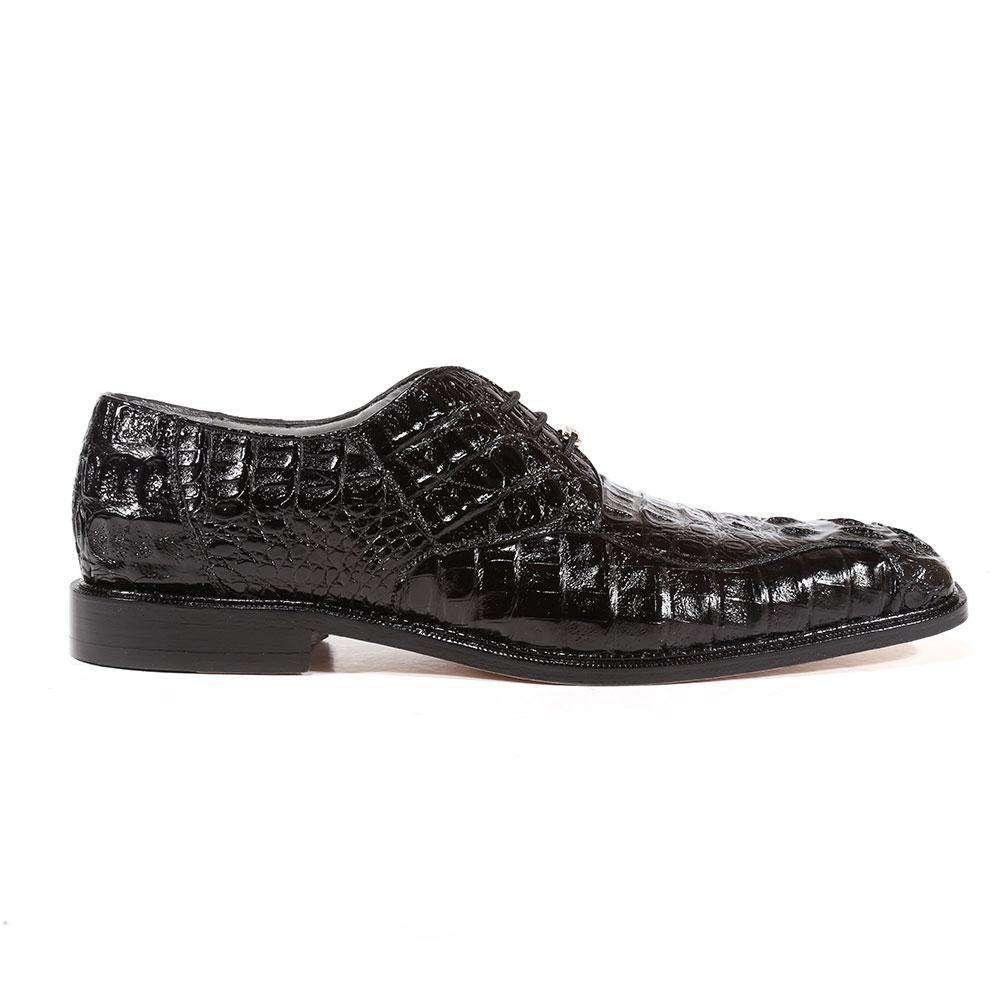Belvedere Navy Blue Hornback Crocodile Men's Shoes