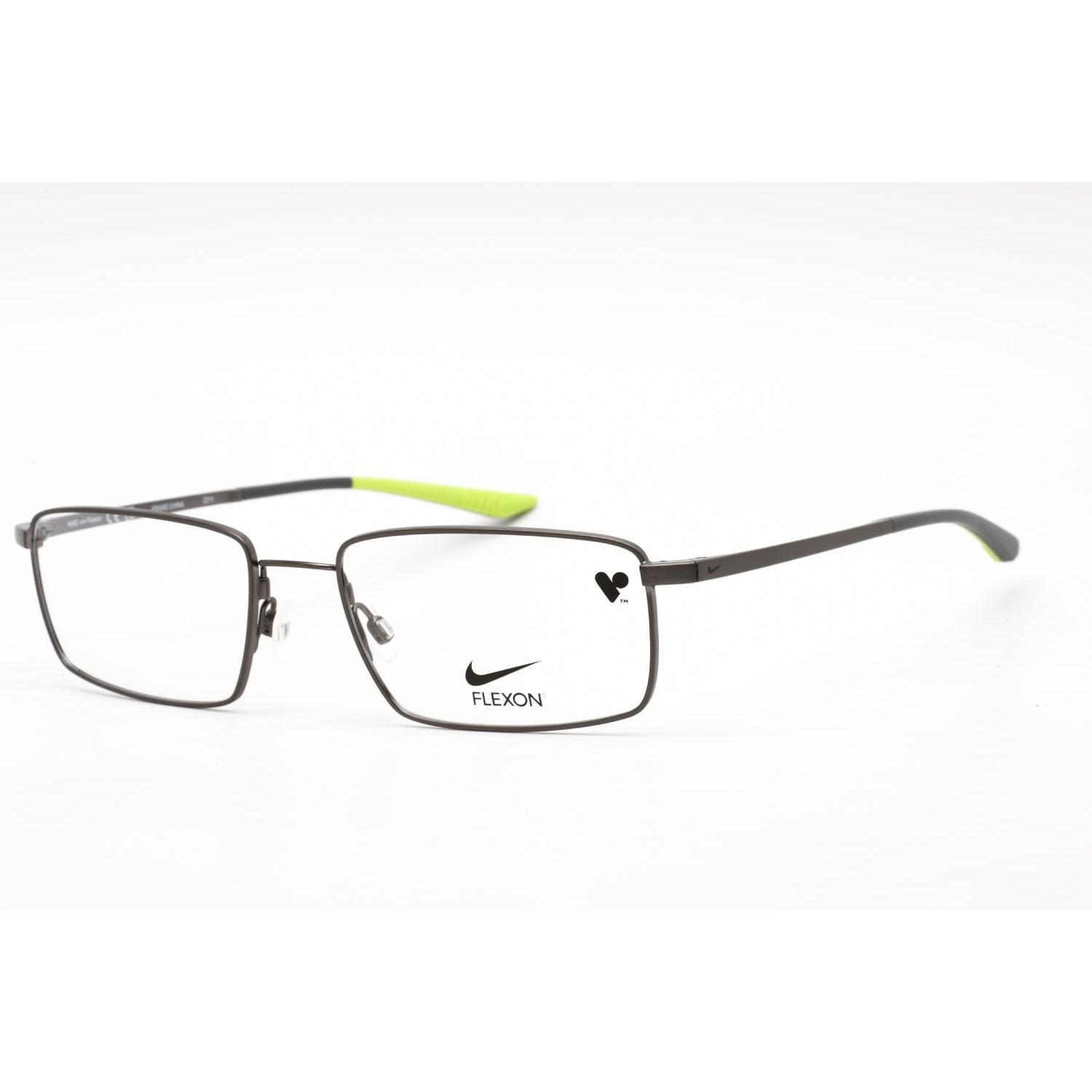 Nike 4305 Eyeglasses Brushed Gunmetal/dark Grey / Clear Demo Lens in