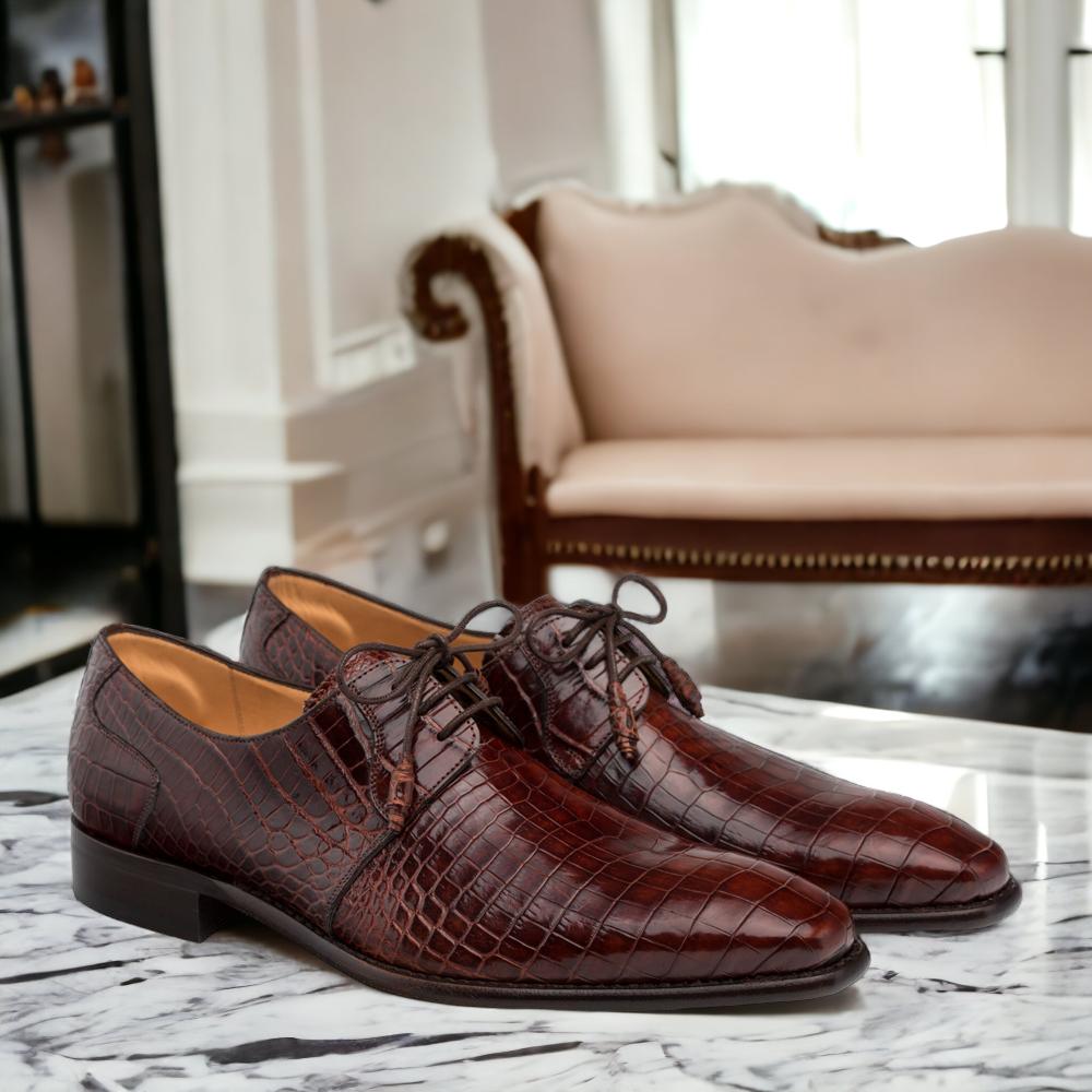 Mezlan 4574-j Moscow Designer Shoes Sport Alligator Plain Toe Oxfords  (mzs3182) in Brown for Men | Lyst