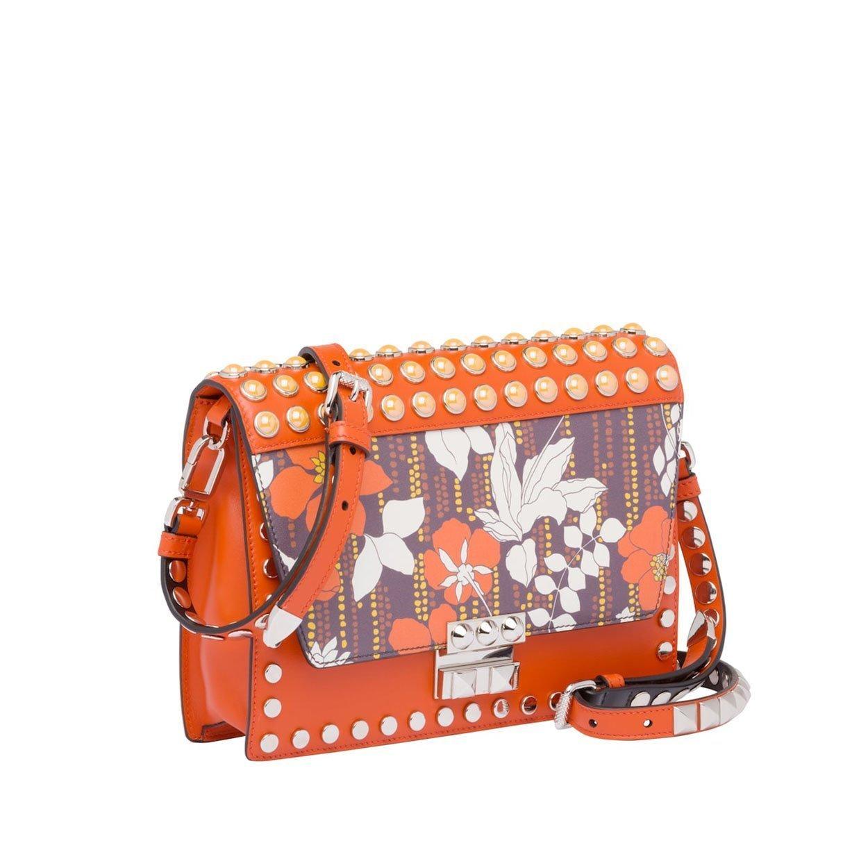 Orange Prada Tessuto Crossbody Bag – Designer Revival
