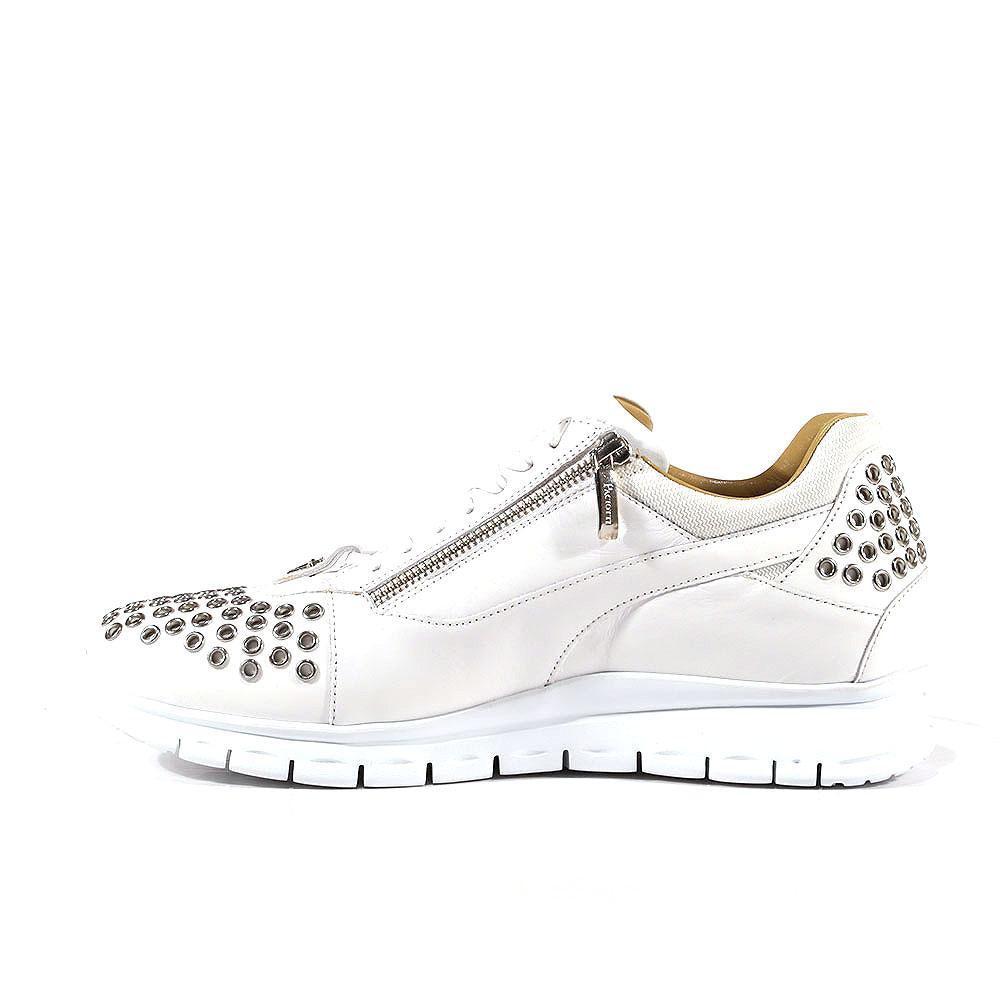 Cesare Paciotti Luxury Italian Designer Shoes Dan Calf Bianco Dallas  Leather Sneakers (cpm3144) in White for Men | Lyst