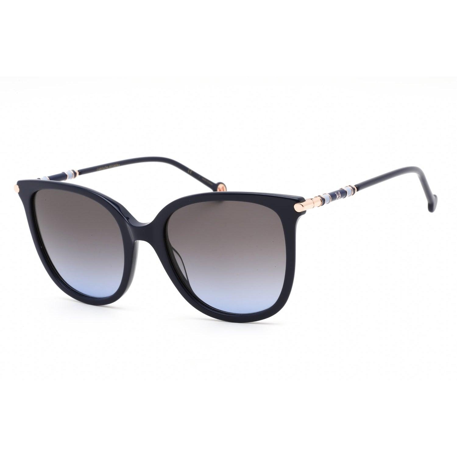 Carolina Herrera Ch 0023 S Sunglasses Blue Grey Shaded Blue In Black Lyst