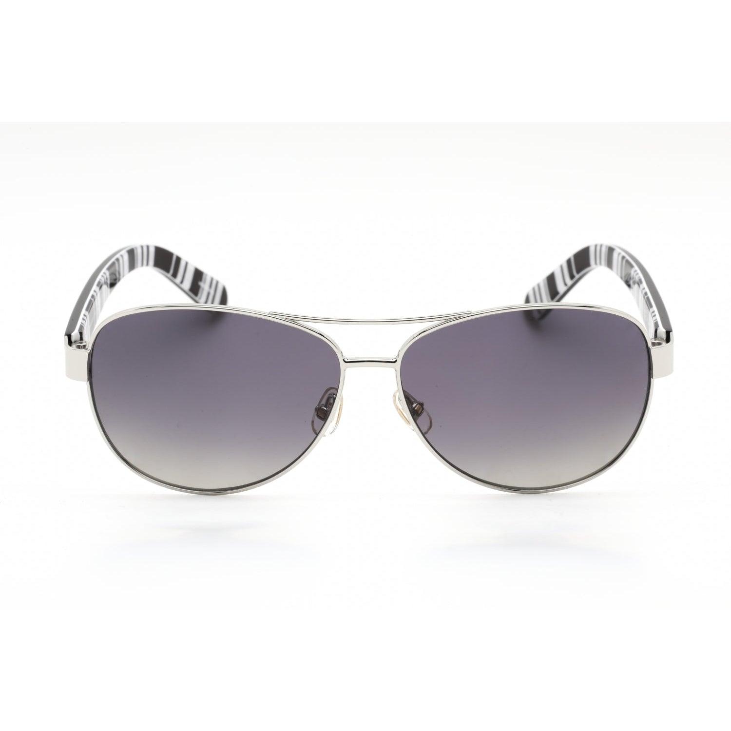 Kate Spade Dalia 2/p/s Sunglasses Silver Black / (wj Gray Sf Pz Lens) in  Metallic | Lyst