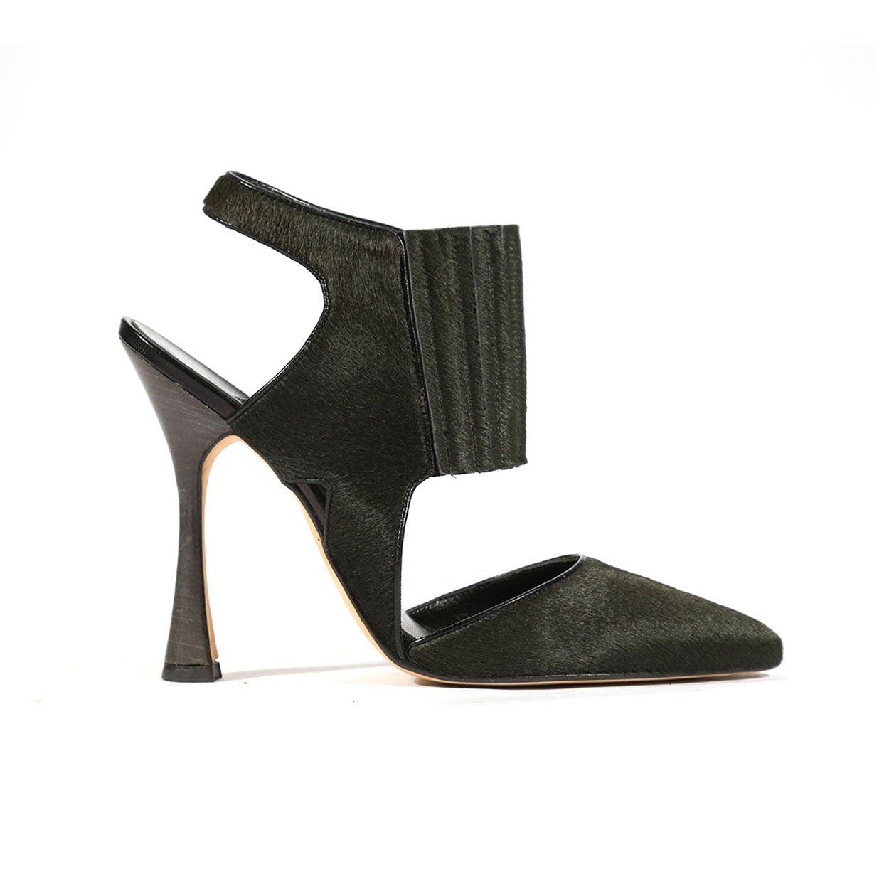 Manolo Blahnik Designershoes Pony / Calf-skin Leather Pumps (mb1513) in  Black | Lyst