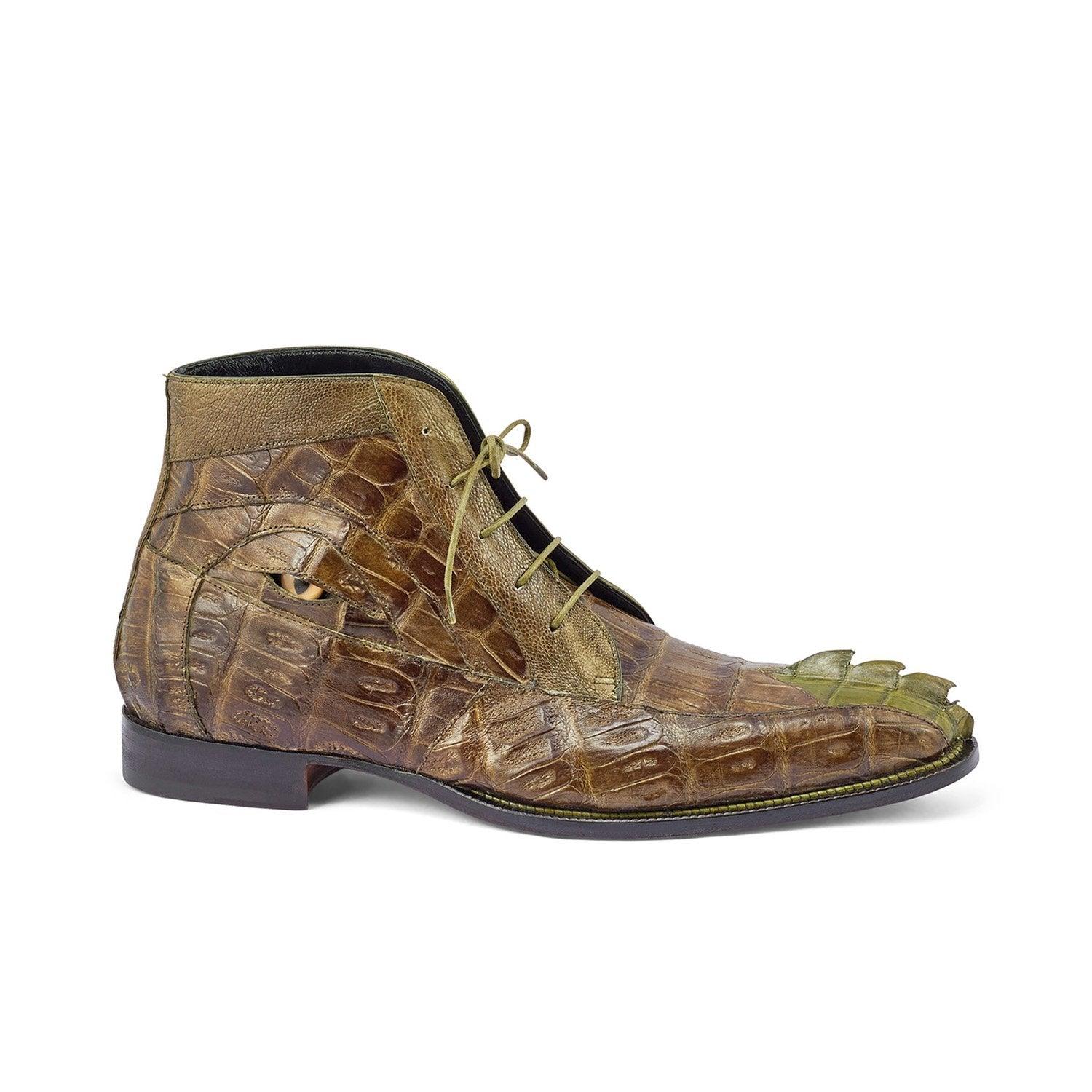 Mauri 3079 Charmer Shoes Money Exotic Hornback Tail / Crocodile / Ostrich  Leg Eyes Chukka Boots (ma5387) in Green for Men | Lyst