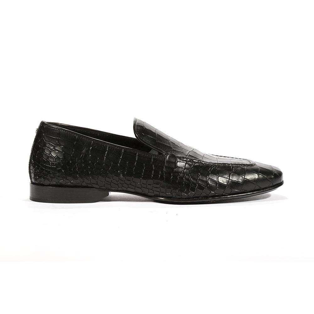 Cesare Paciotti Luxury Italian Loafers Croc Print Cocco Lux Pk Designer ...