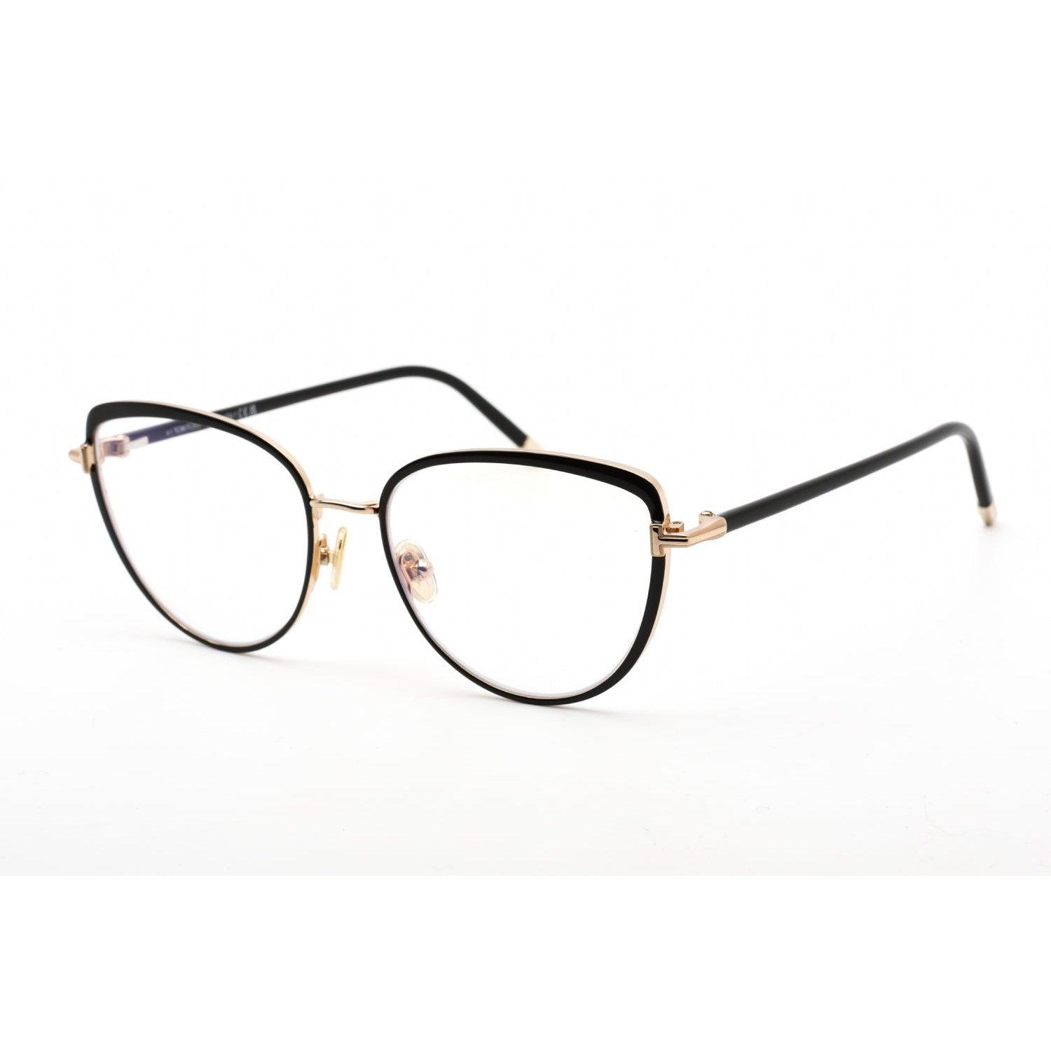 Tom Ford Ft5741 B Eyeglasses Shiny Black Clear Lens In Brown Lyst 4968