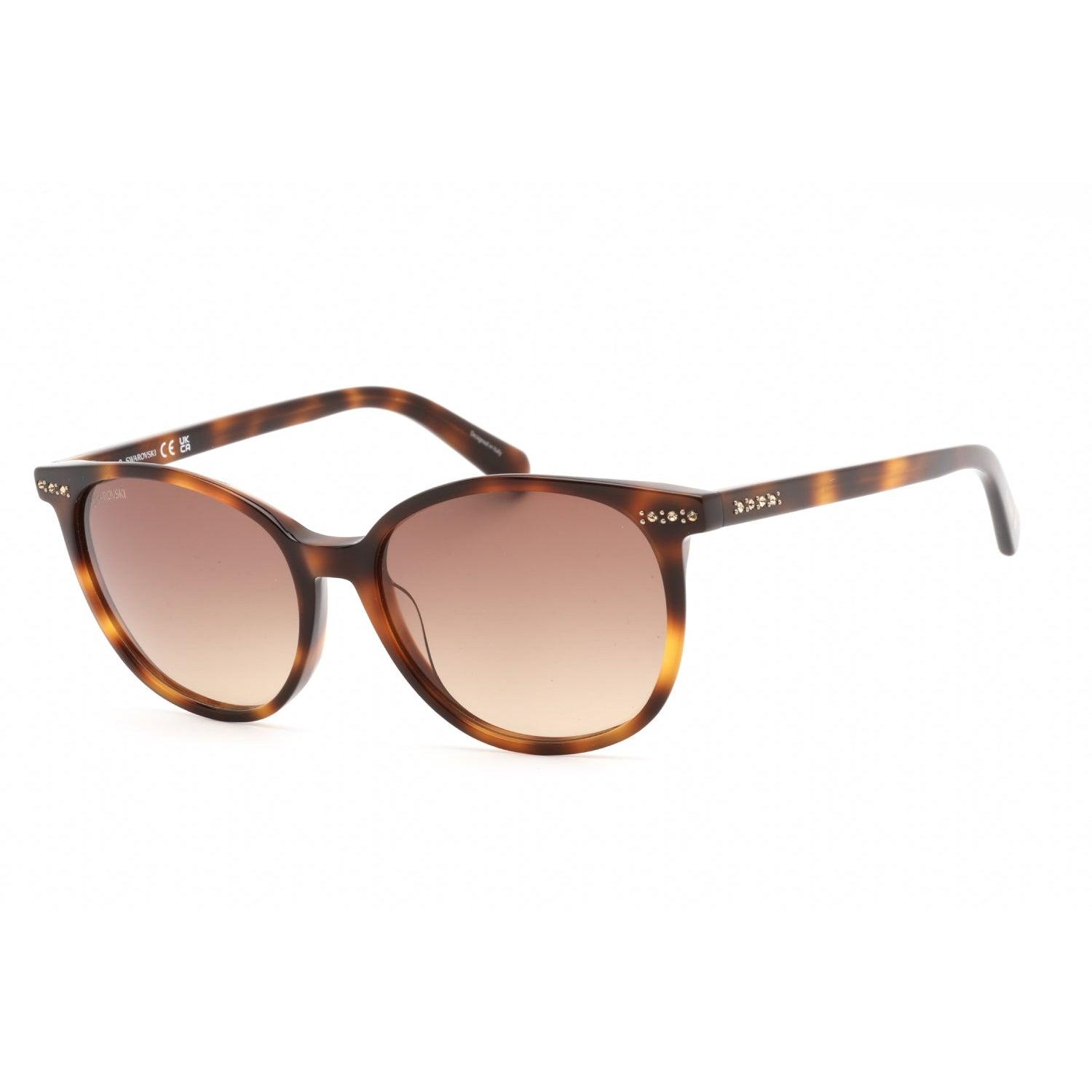 Swarovski SK0391 Sunglasses - 52E Dark Havana / Brown