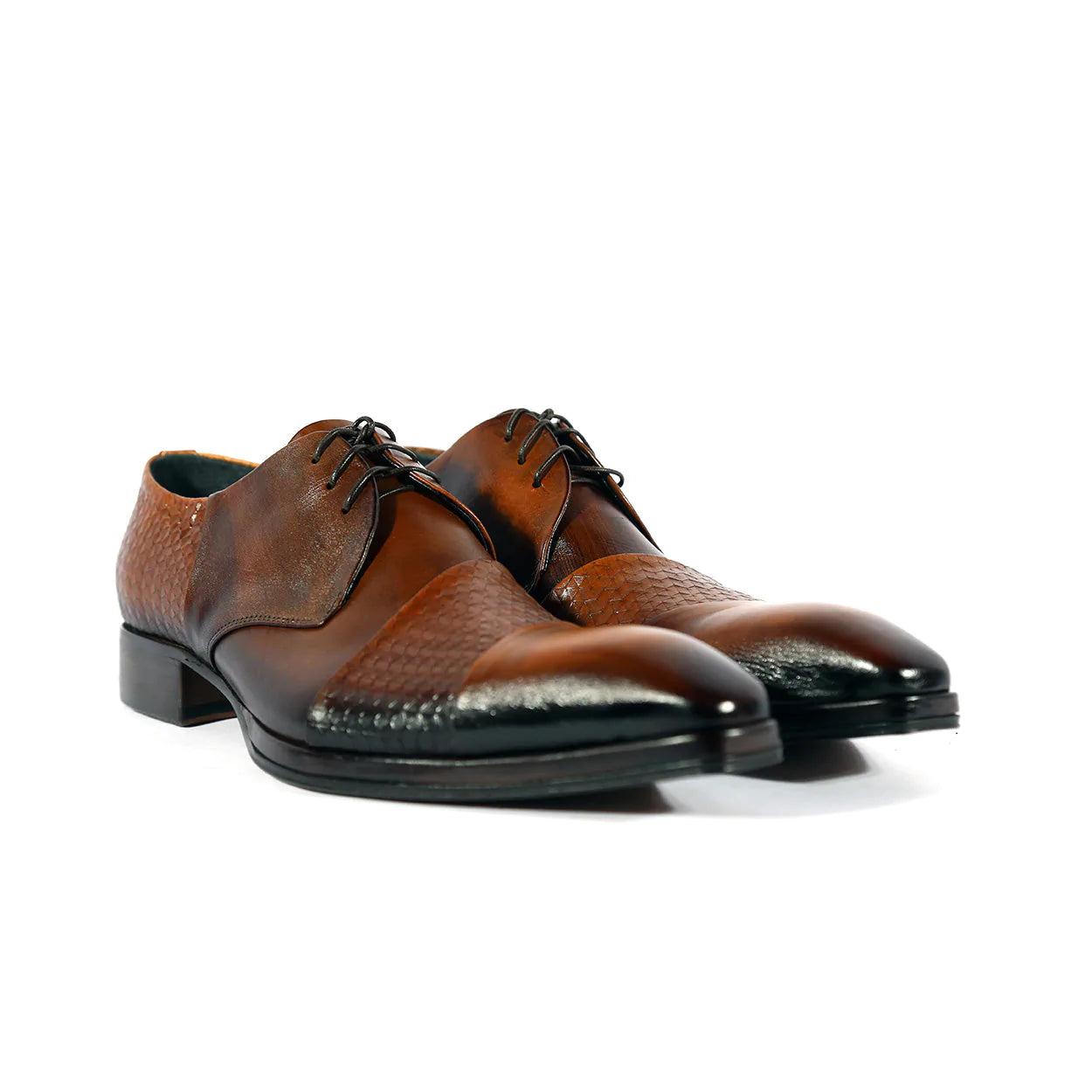 Jo Ghost 2539 Shoes Laser Cut / Calf-skin Leather Derby Oxfords (jg5316) in  Brown for Men | Lyst