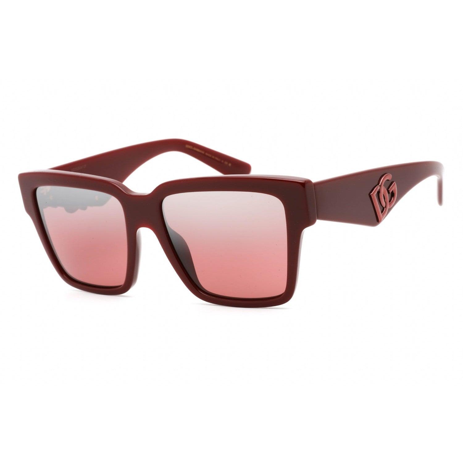 Dolce & Gabbana 0dg4436 Sunglasses Bordeaux / Pink Mirrored Silver Gradient
