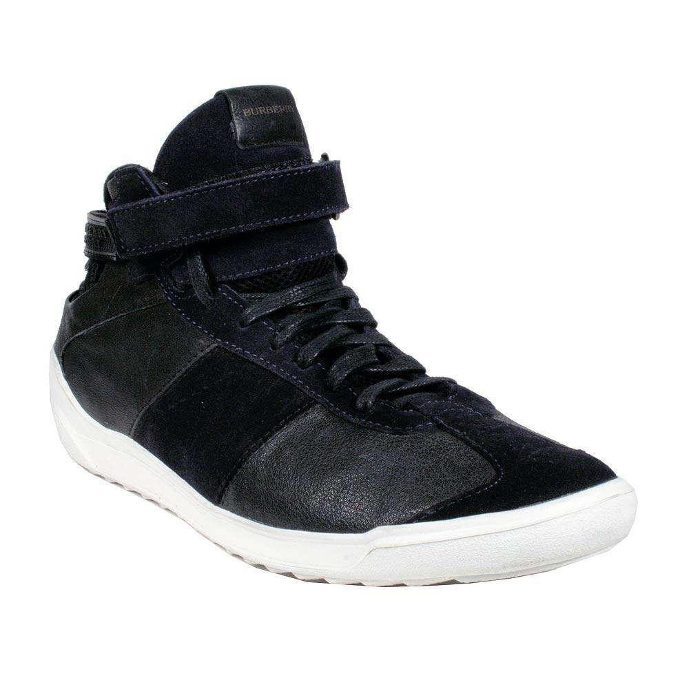 Burberry Designer Shoes High-top Leather Sneakers (bur039) in Black for Men  | Lyst