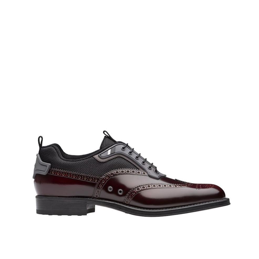 Prada 2eg211-eft Shoes Technical Fabric / Calf-skin Leather 