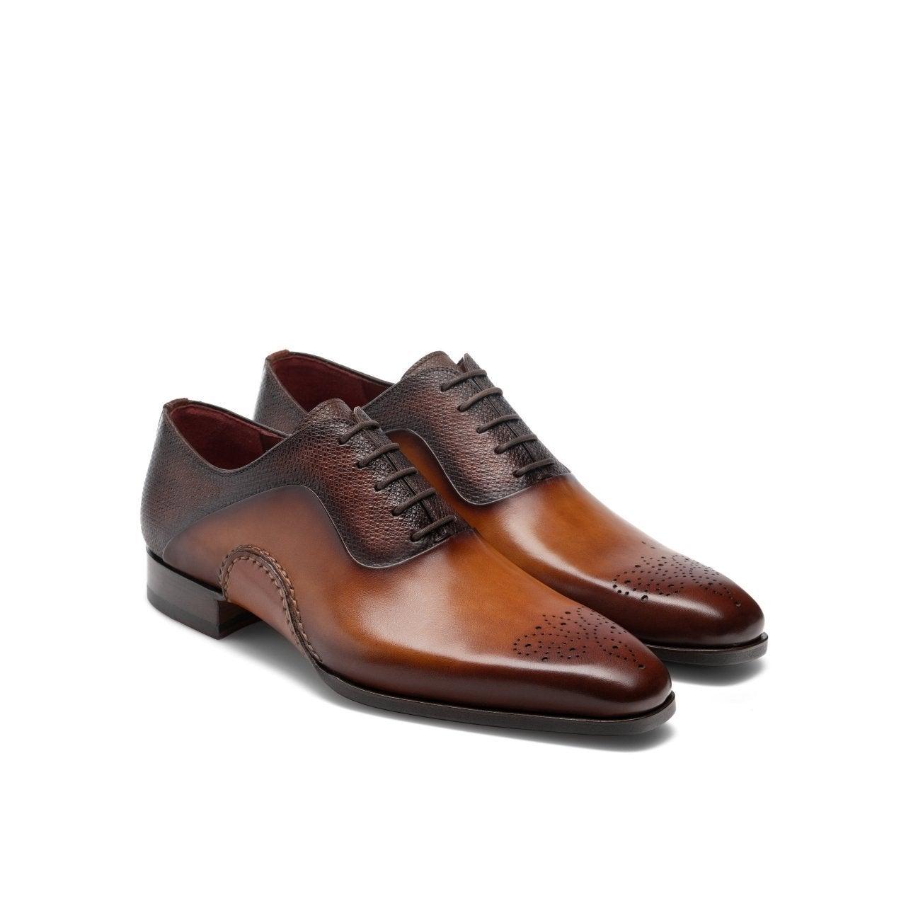 Magnanni 20120 Sanchez Ii Shoes Two-tone Grabado Print / Calf-skin Leather  Oxfords (mags1004) in Brown for Men | Lyst