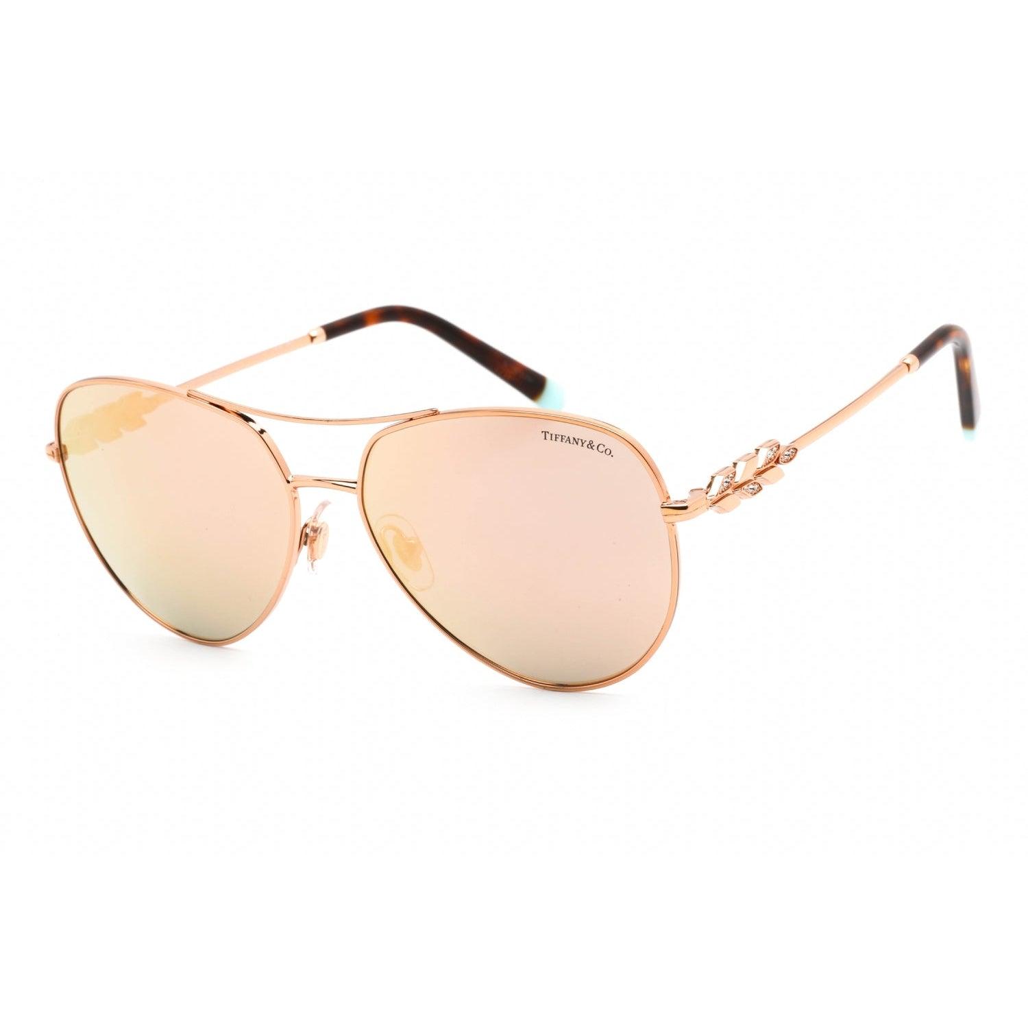 Tiffany & Co. 0tf3083b Sunglasses Rubedo /grey Mirrored Rose Gold in Pink |  Lyst UK