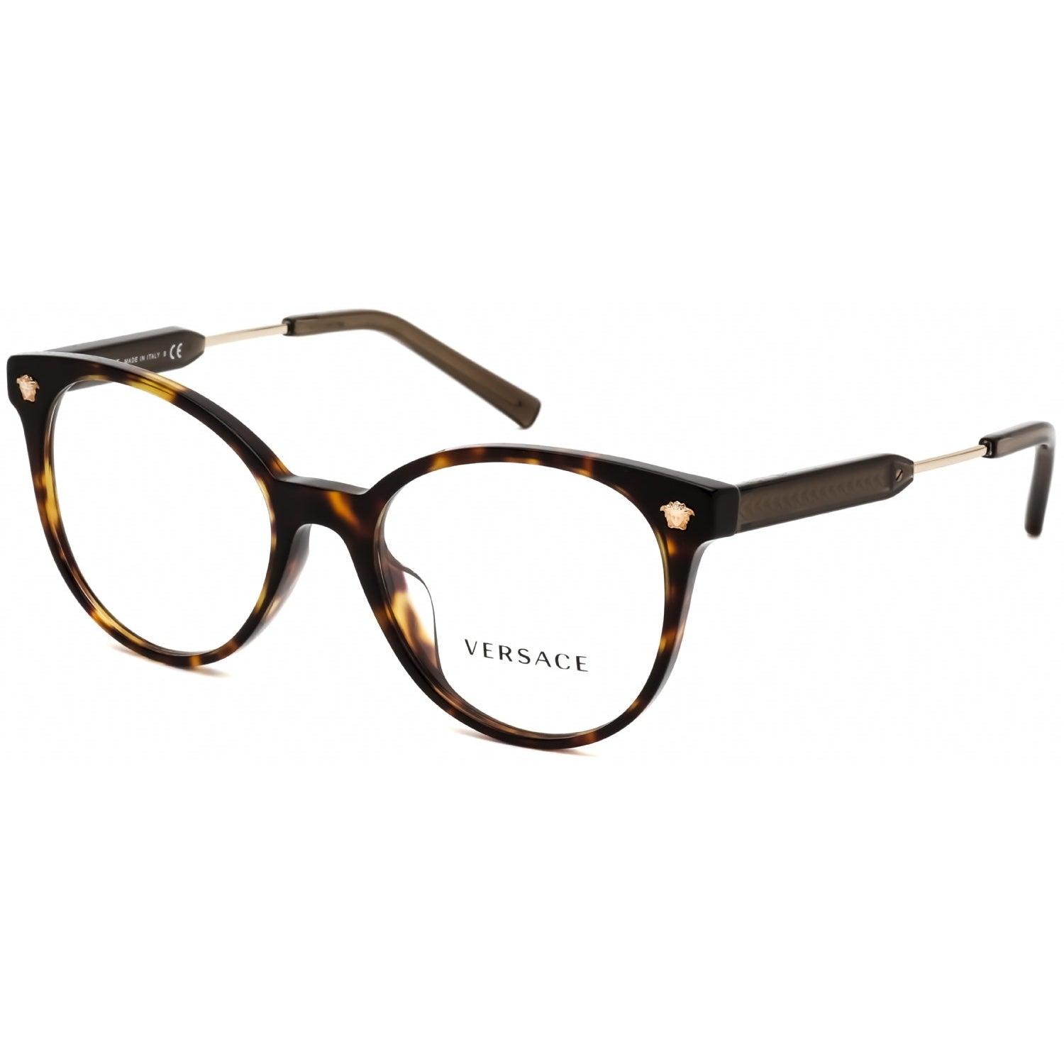 Versace Ve3291a Eyeglasses Dark Havana Clear Lens In Brown Lyst 5453