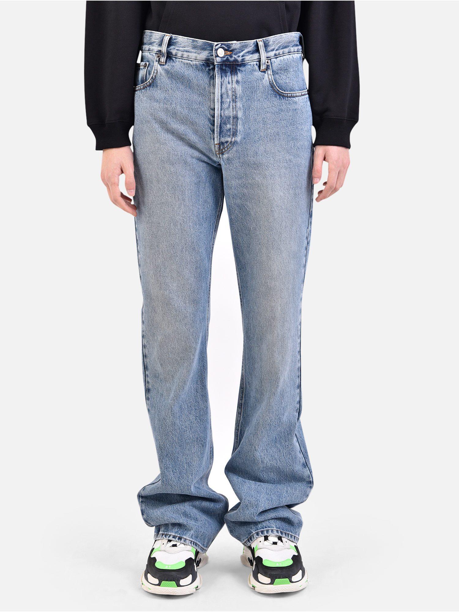 Balenciaga Bootcut Denim Jeans in Blue for Men - Lyst