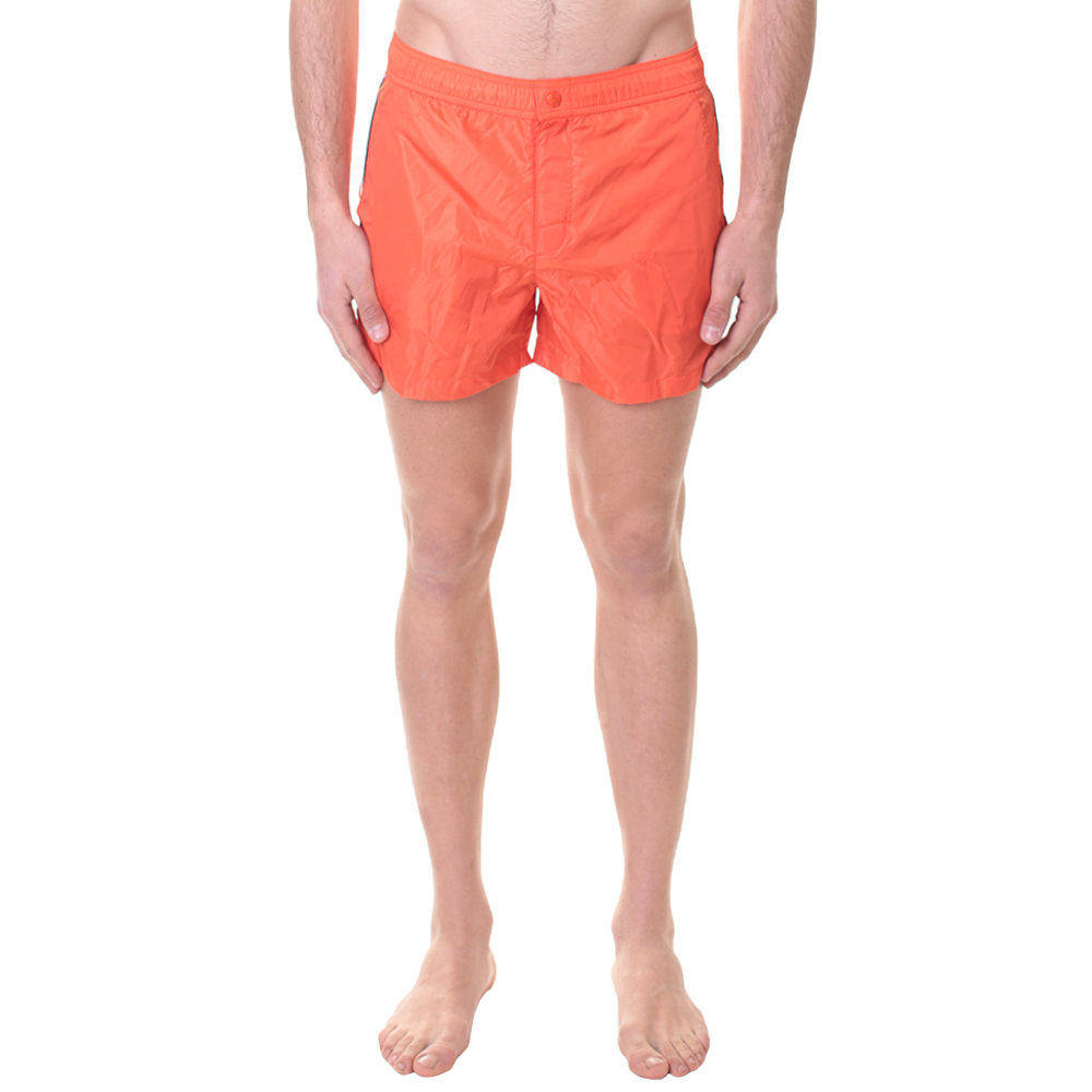 Moncler Orange Nylon Swimming Shorts in Orange for Men - Lyst