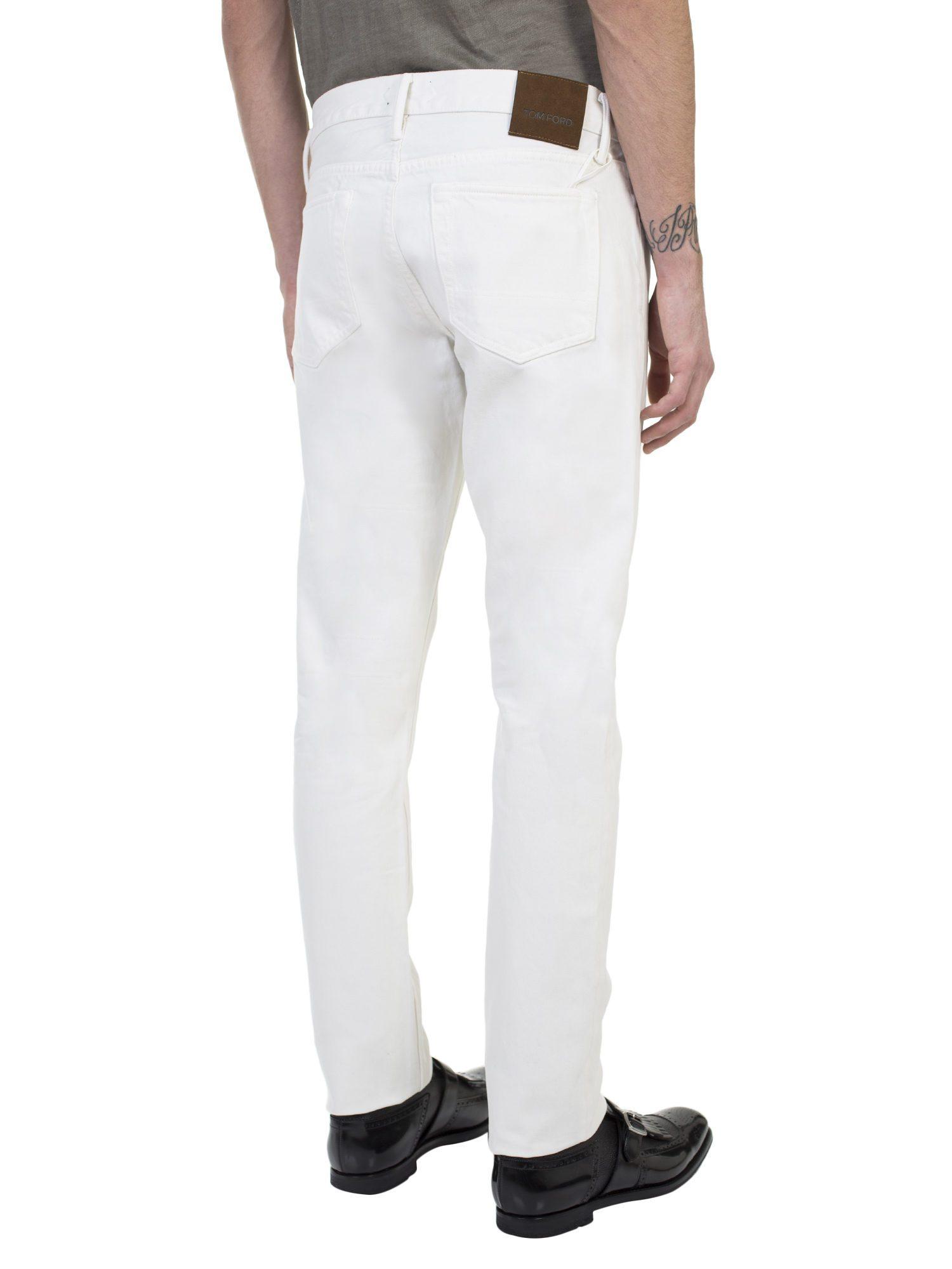 tom ford white jeans