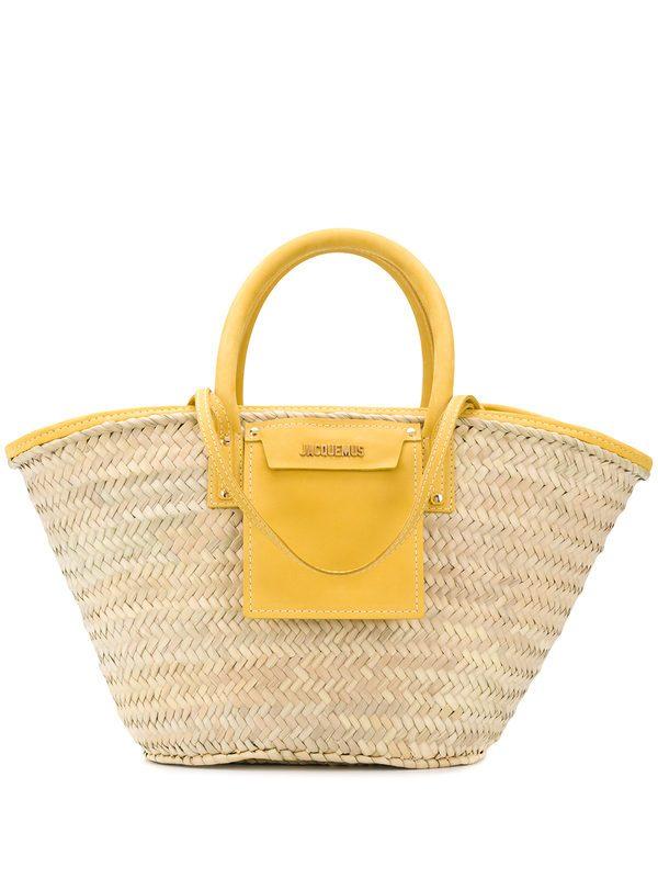 Jacquemus Le Grand Panier Soleil Straw Bag in Yellow - Lyst