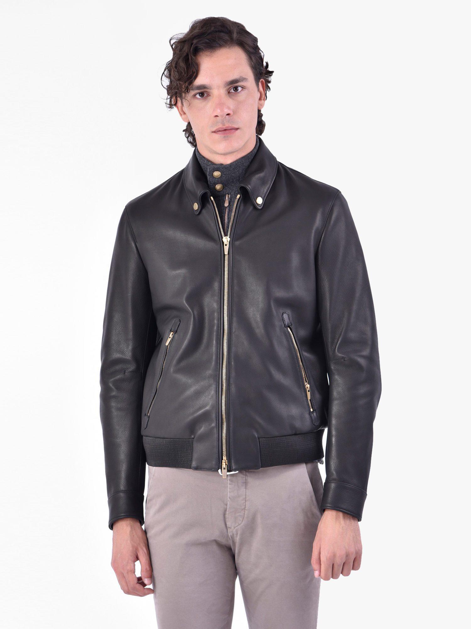 ajmone leather jacket