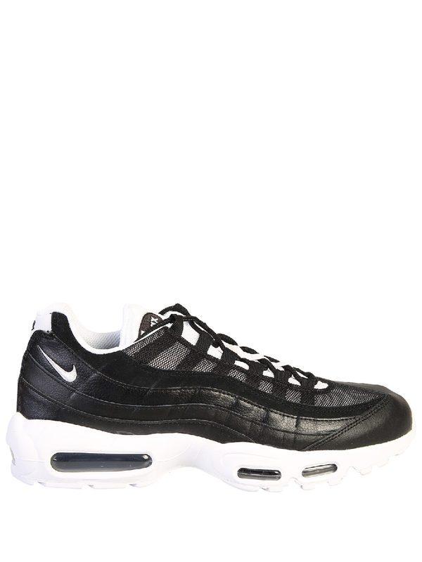 black leather nike air max 95