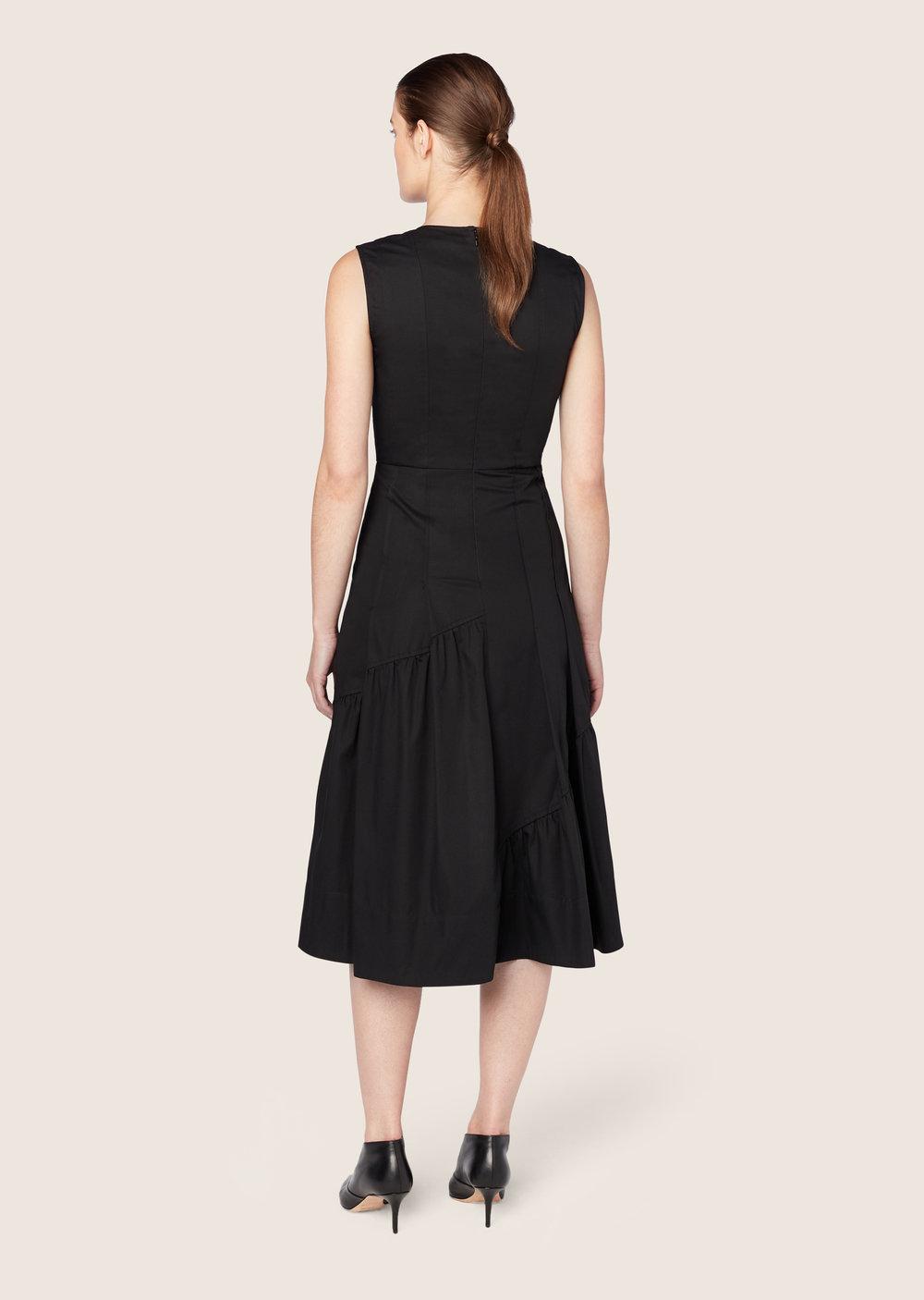 Derek Lam Cotton Sleeveless Dress With Shirring Detail in Black - Lyst