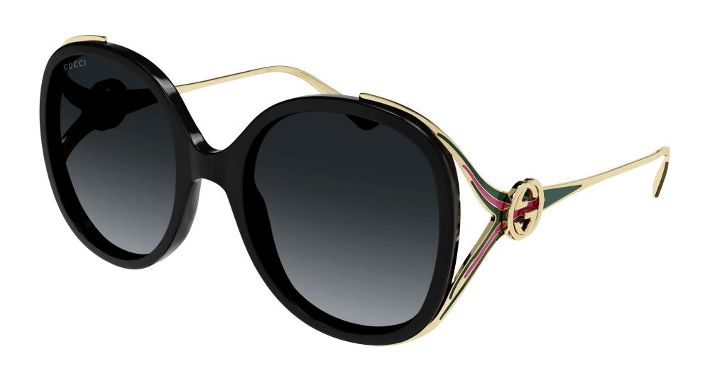 Gucci GG0226SK Oval Cutout Sunglasses in Black Lyst