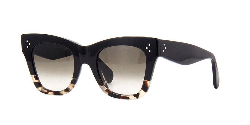 Celine Cl4004in Black Grey Two Toned Cat Eye Sunglasses | Lyst