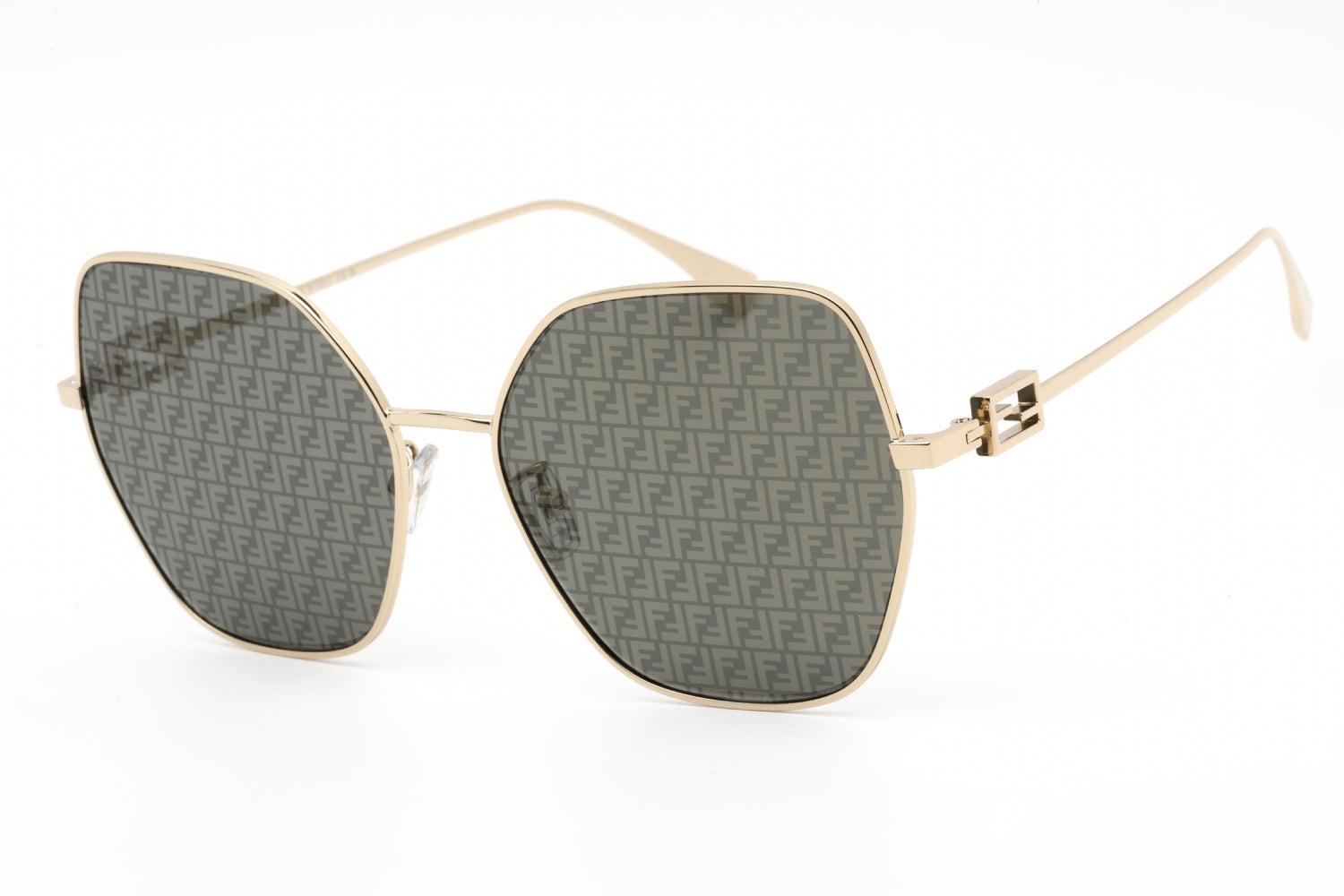 Fendi Fe40033u Monogram Mirror Sunglasses in Black | Lyst