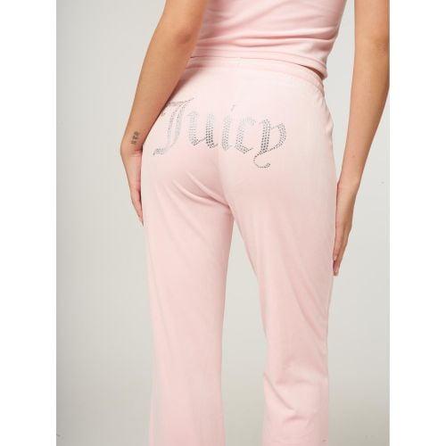 Juicy Couture Almond Blossom Velour Diamante Tracksuit Bottom in
