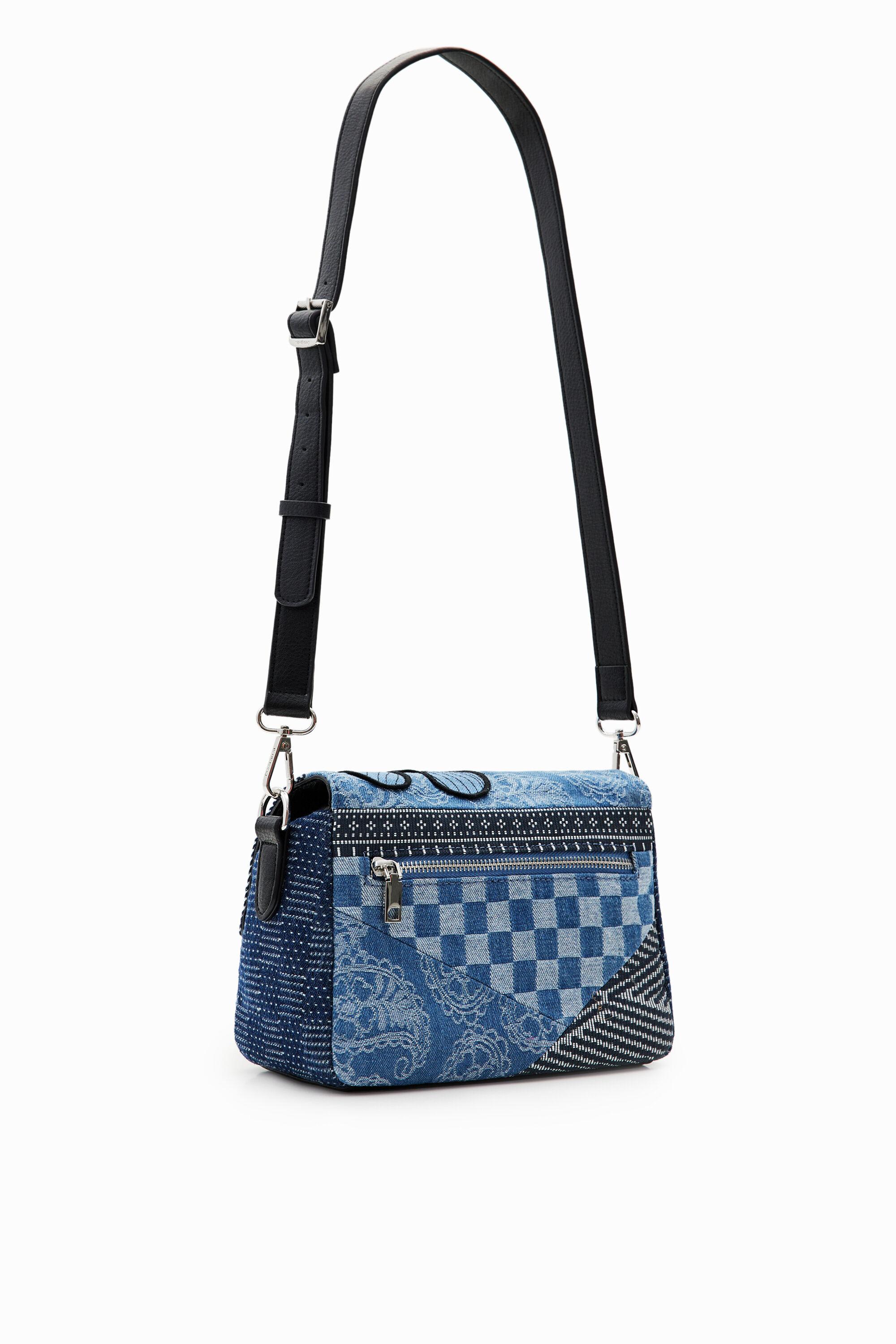Desigual Small Mickey Mouse Denim Bag in Blue