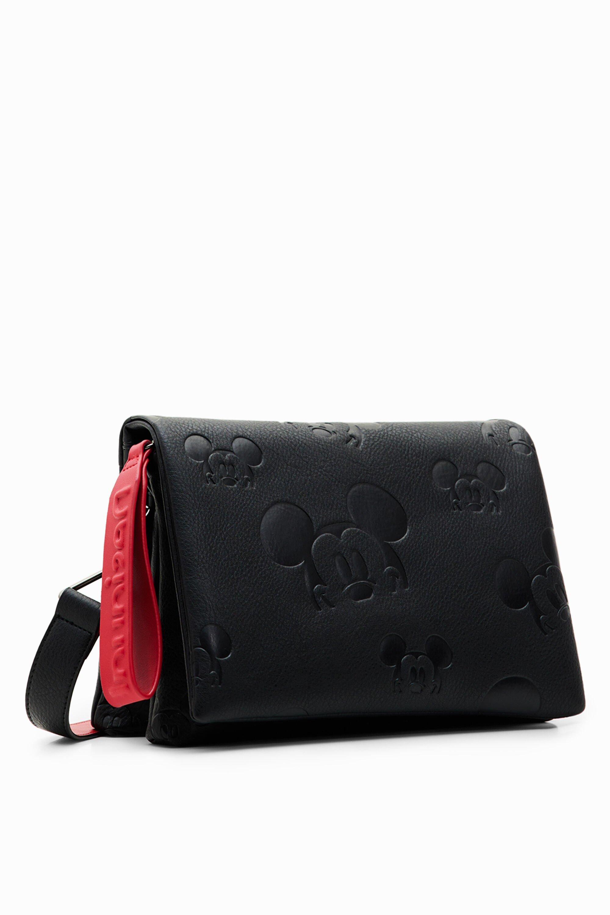 Desigual Midsize Disney's Mickey Mouse Crossbody Bag in Black | Lyst