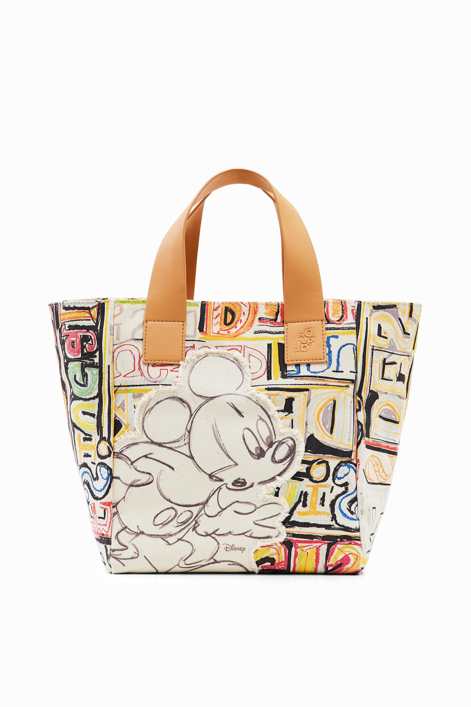 Desigual Midsize Disney's Mickey Mouse Tote Bag in White | Lyst