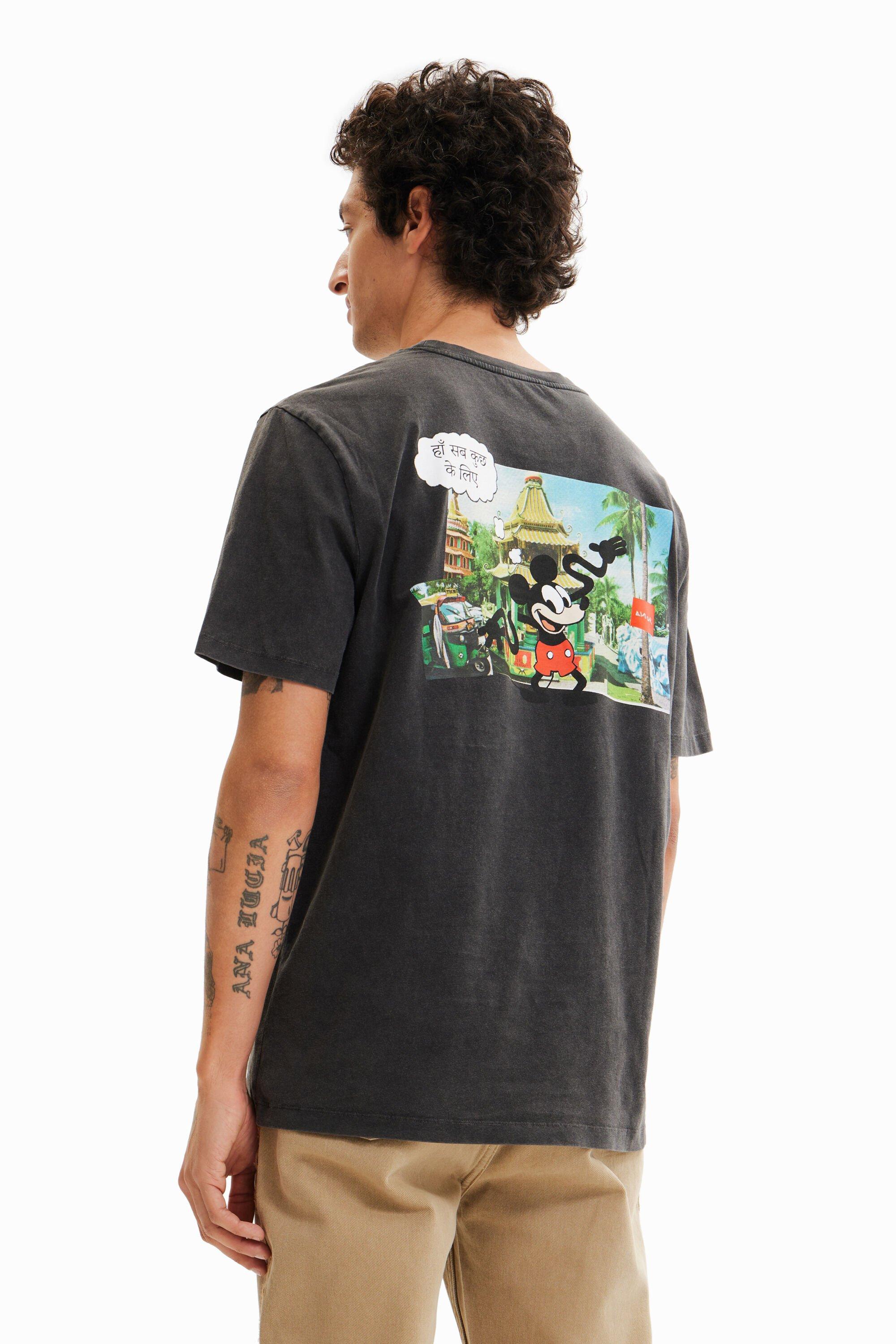 Desigual Disney's Mickey Mouse T-shirt in Black for Men | Lyst