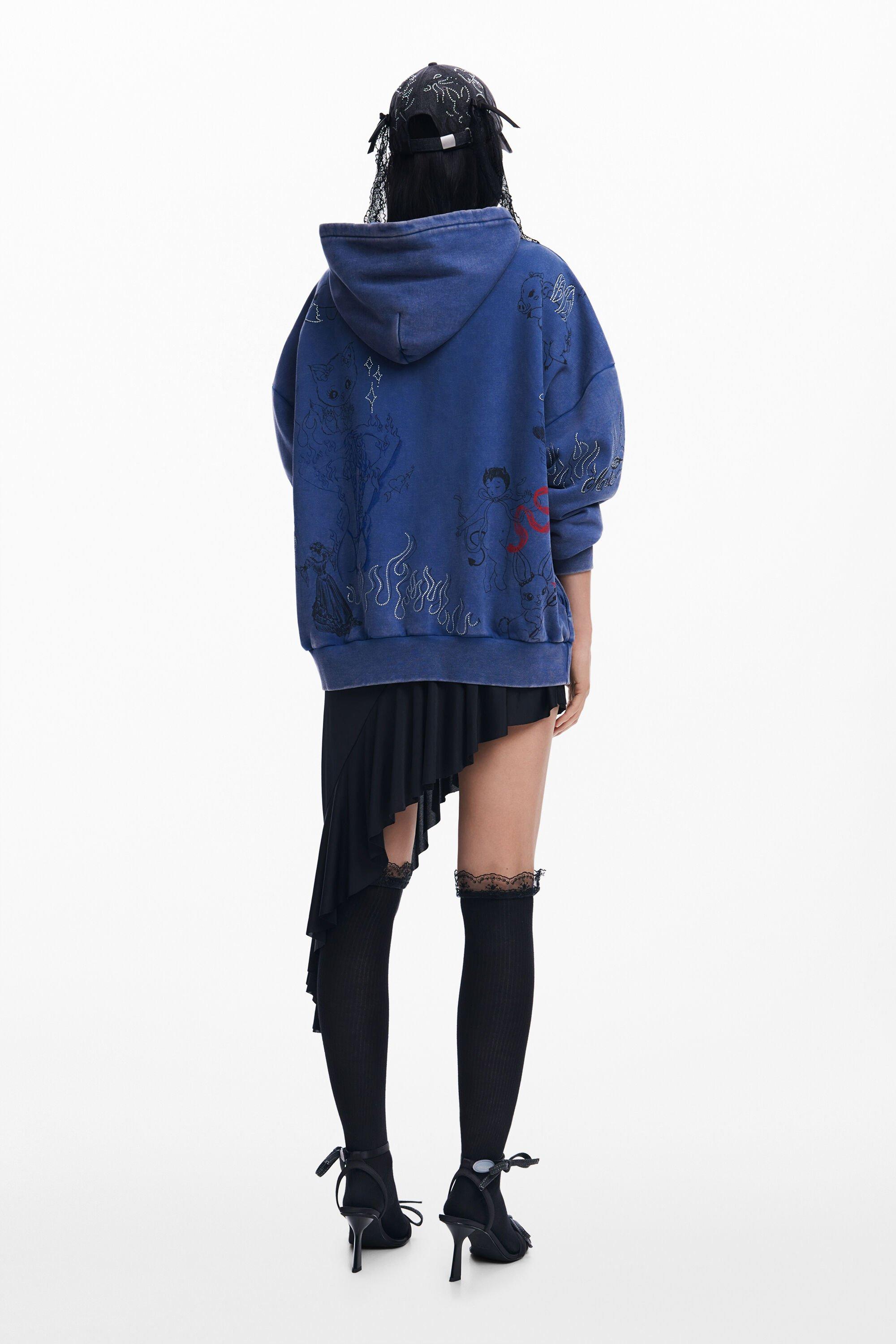 Desigual×Maria Escoteフーディパーカーitimi shury Desigual María Escoté Sweatshirt, Cotton in Blue | Lyst