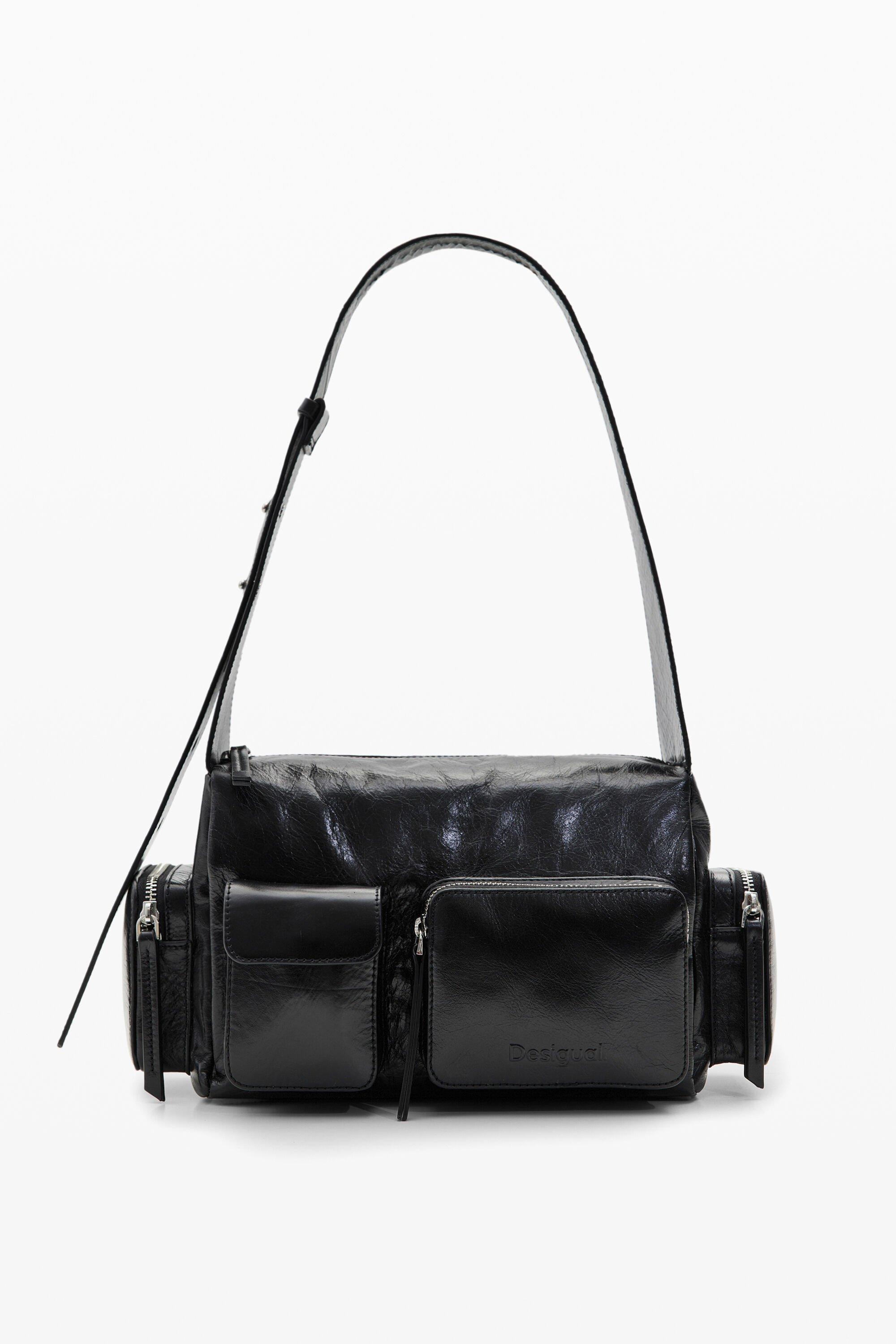 Desigual M Leather Pockets Bag in Black Lyst UK
