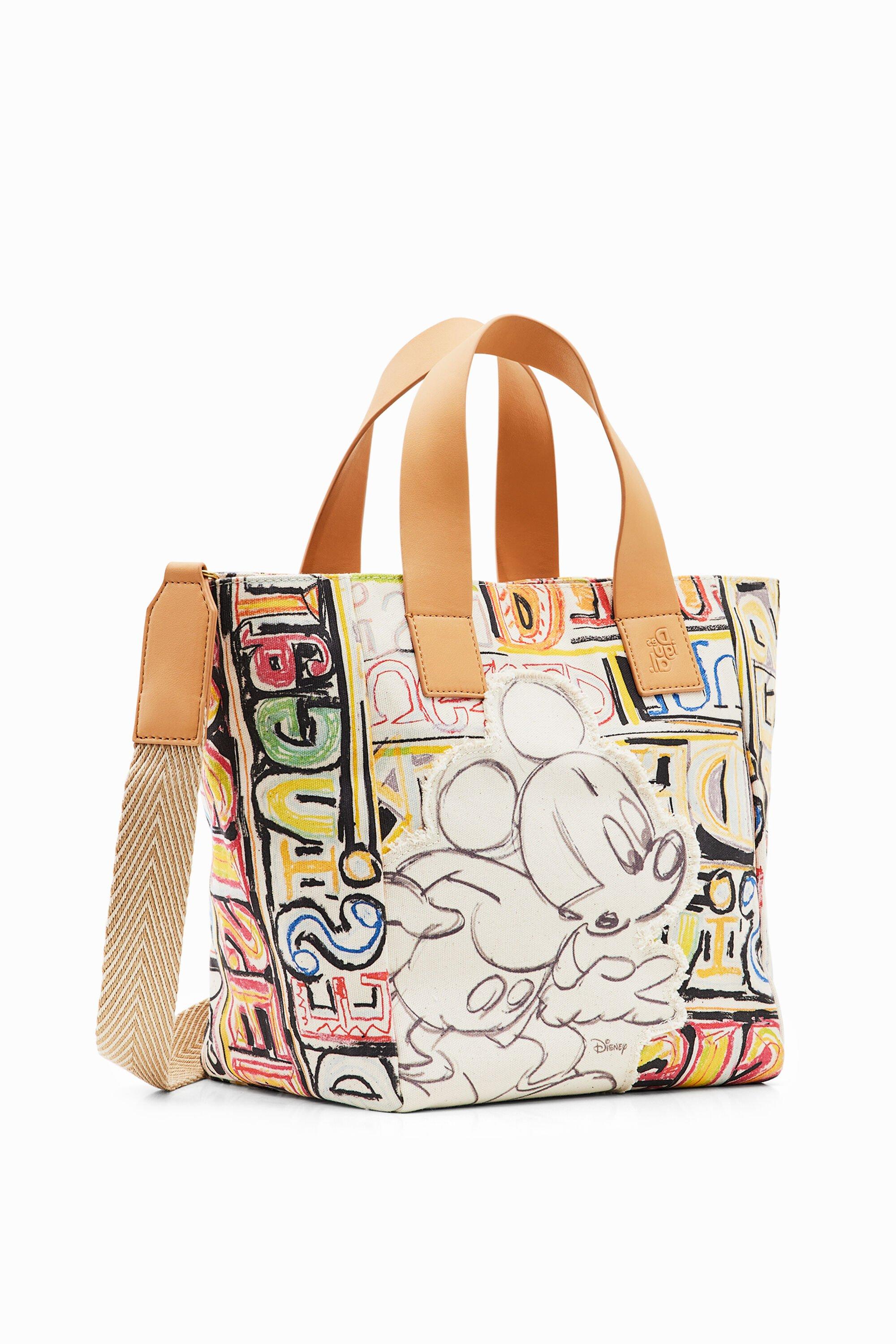 Desigual Midsize Disney's Mickey Mouse Tote Bag in White | Lyst